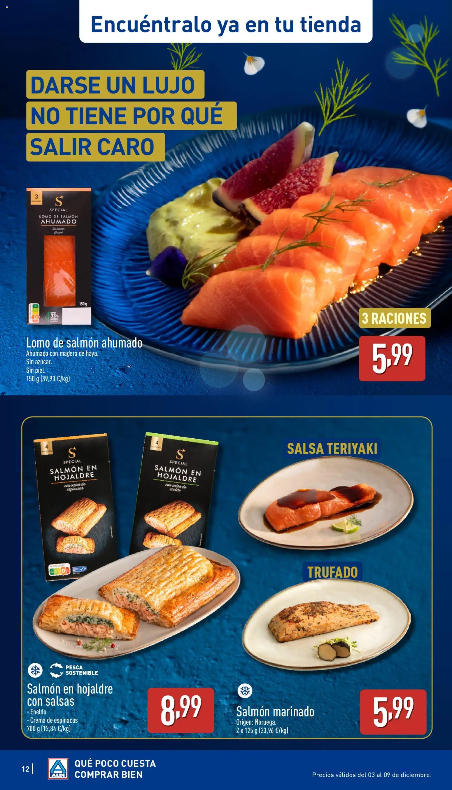 Aldi folleto Canarias │ válido desde el 04.12.2025 | Página: 12 | Productos: Πορσελάνη, Crema, Salmón ahumado