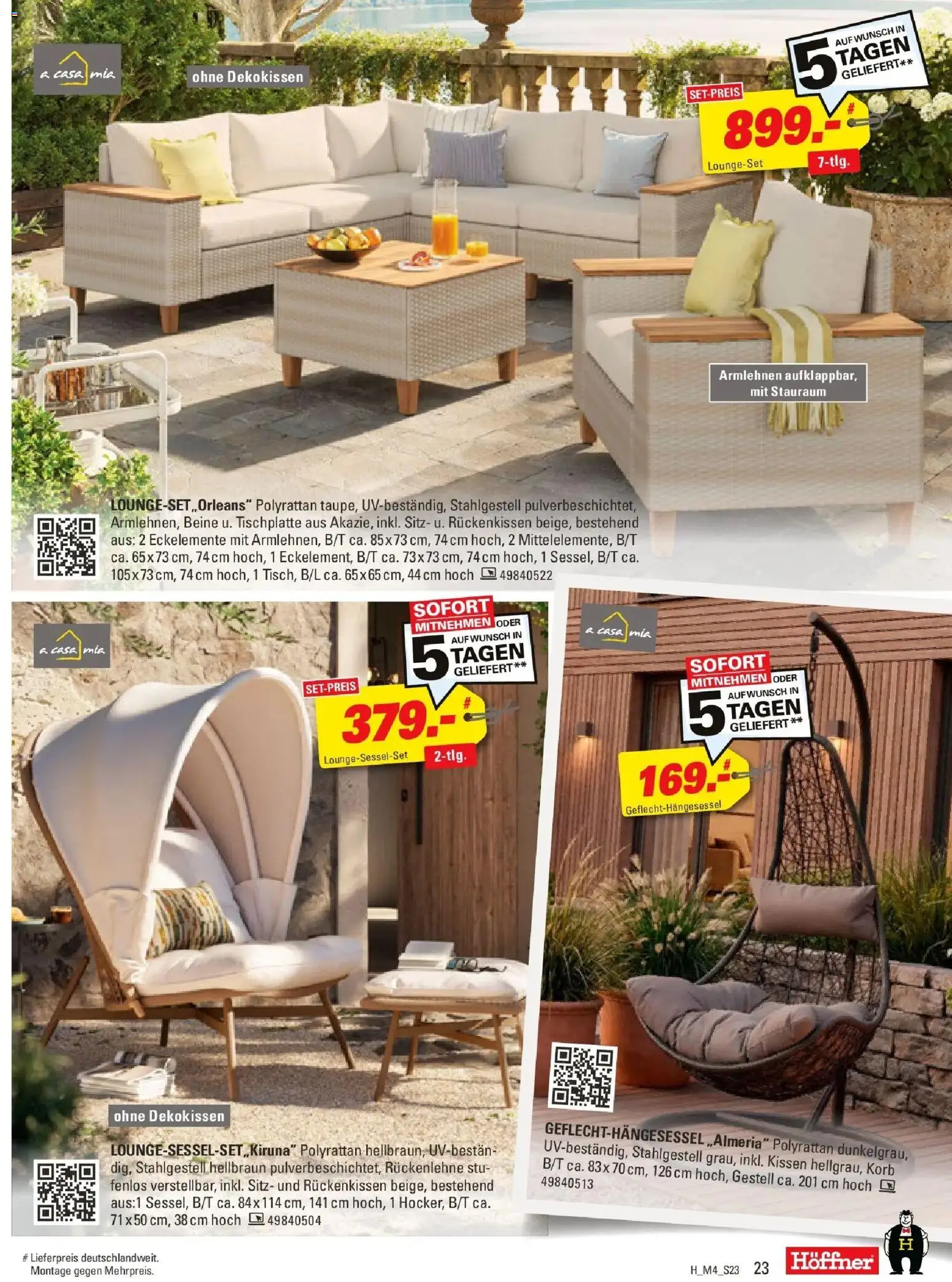 Höffner Prospekt Fürth	 – gültig ab 01.04.2026 | Seite: 23 | Produkte: Kissen, Korb