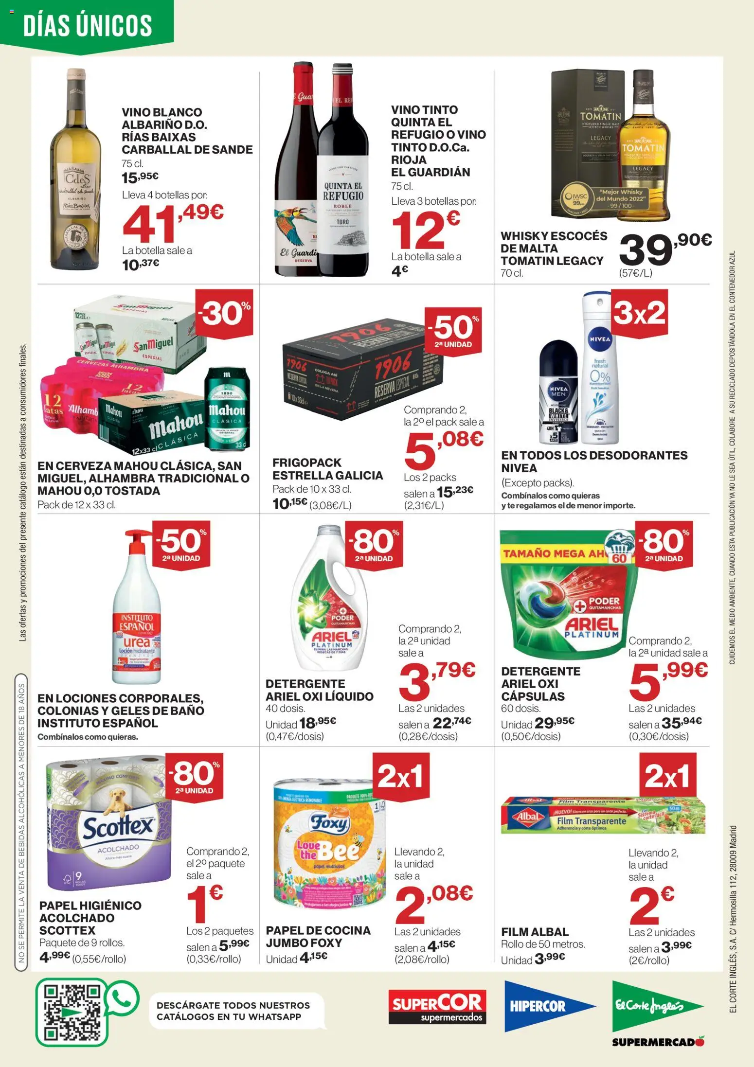 Hipercor catálogo │ válido desde el 07.11.2025 | Página: 4 | Productos: Quitamanchas, Detergente, Cocina, Baño