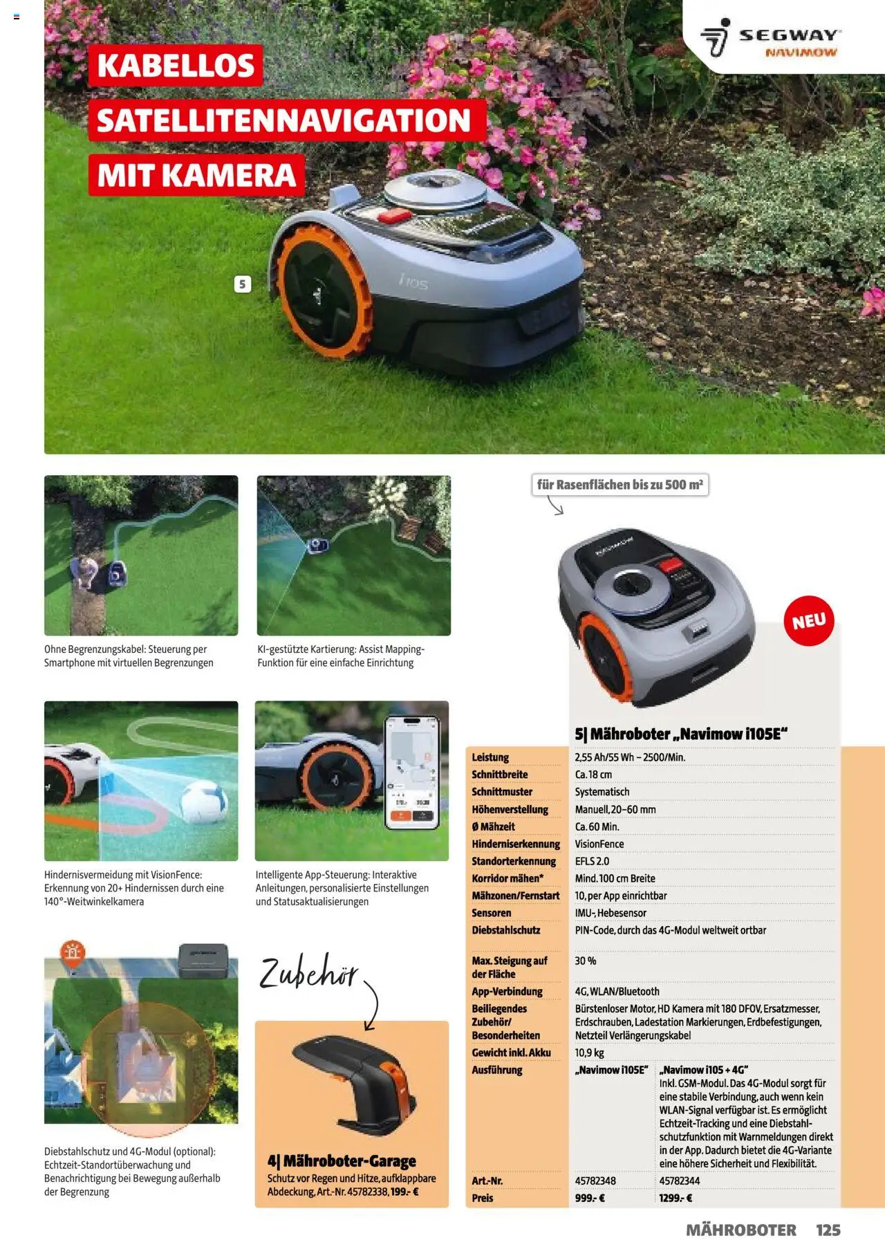 Hagebau Gartenkatalog 2025 gültig ab 05.03.2025 | Seite: 125 | Produkte: Smartphone, Kamera, Gewicht, Roboter