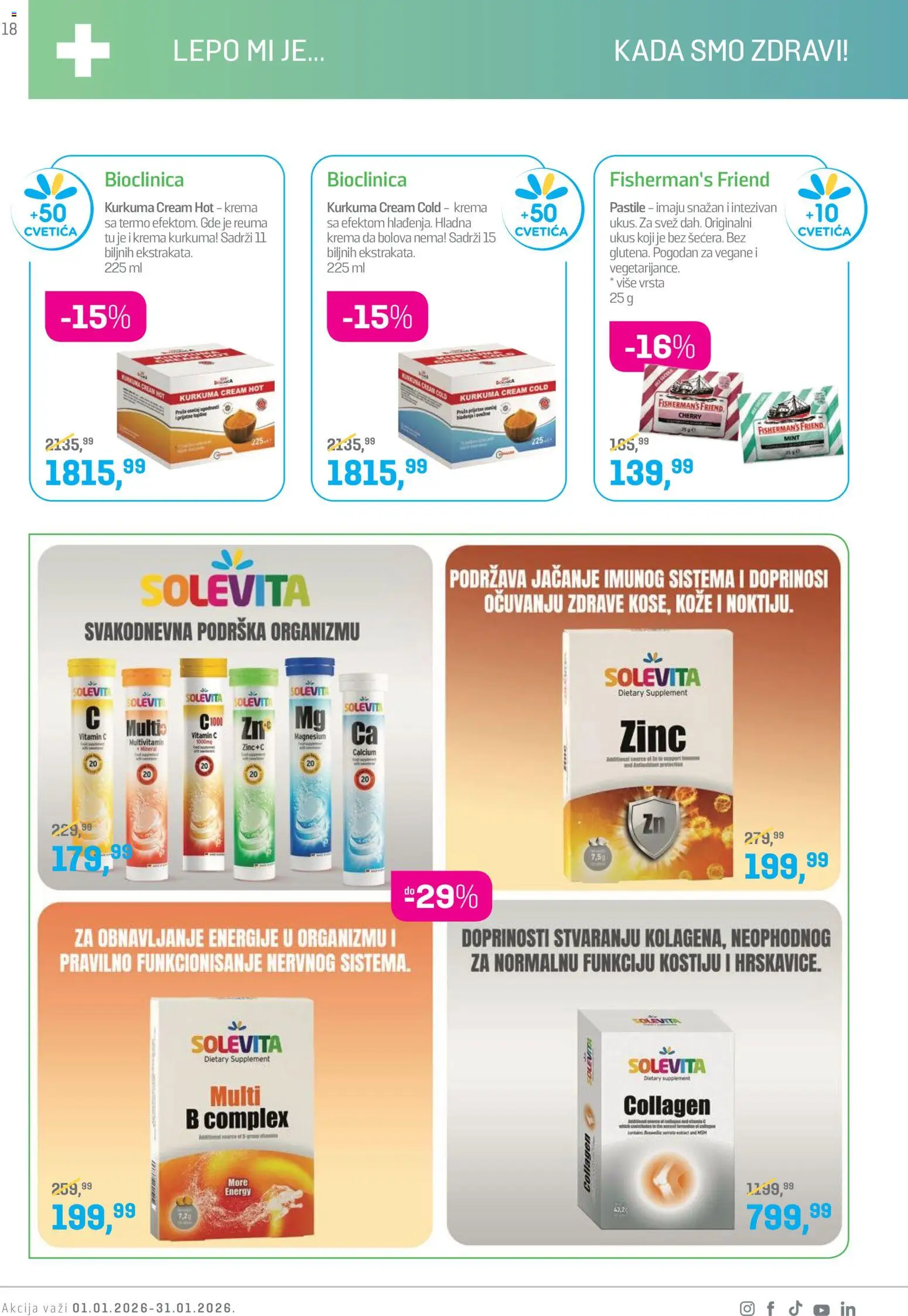 Lilly drogerie katalog - važi od 01.01.2026 | Strana: 18 | Proizvode: Krema