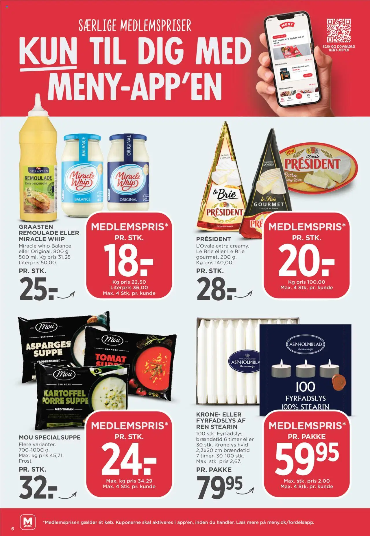 Meny tilbudsavis – gyldig fra 12.09.2025 | Side: 6 | Produkter: Remoulade, Suppe, Timian, Lingerie