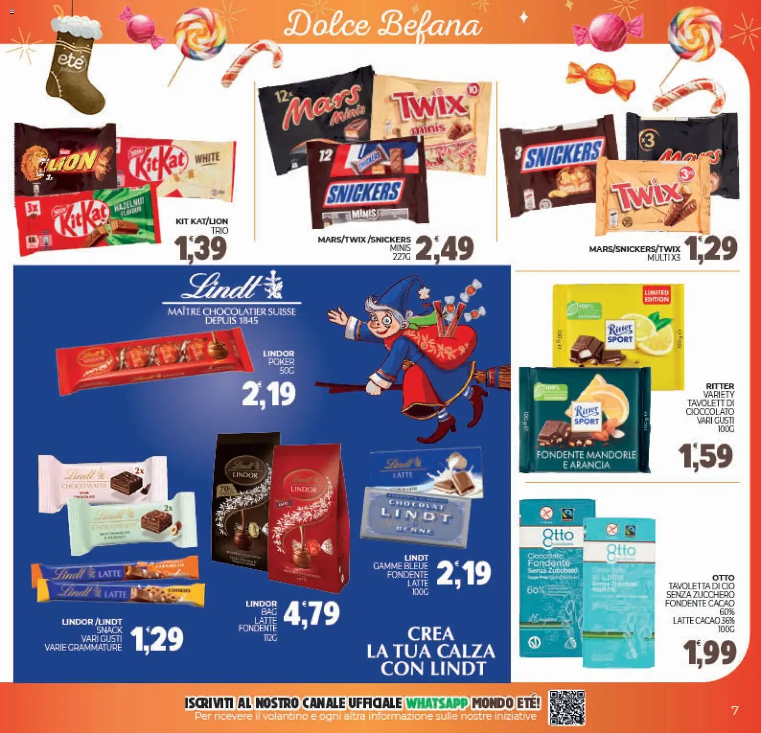 Volantino Eté del 27.12.2025 | Pagina: 7 | Prodotti: Cioccolato, Mandorle, Arancia, Cacao