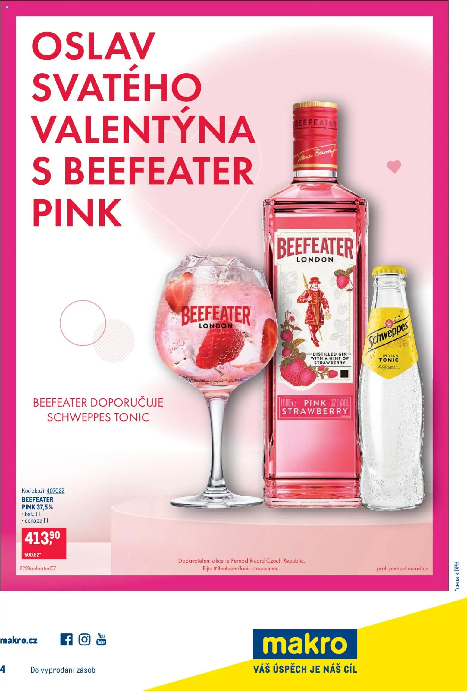 Makro leták - Gastronomie od 28.01.2026 | Strana: 26 | Produkty: Beefeater pink, Gin, Tonic, Beefeater