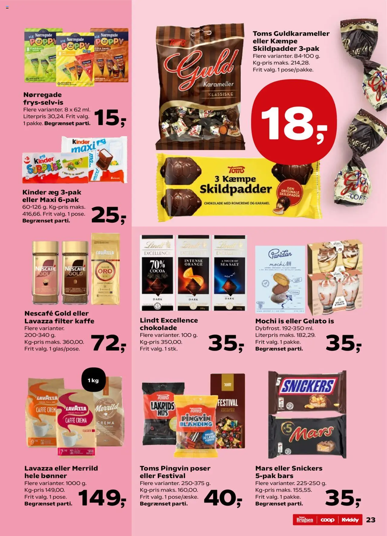 Super Brugsen Tilbudsavis gyldig fra 06.06.2025 | Side: 23 | Produkter: Æg, Kaffe, Chokolade, Cola