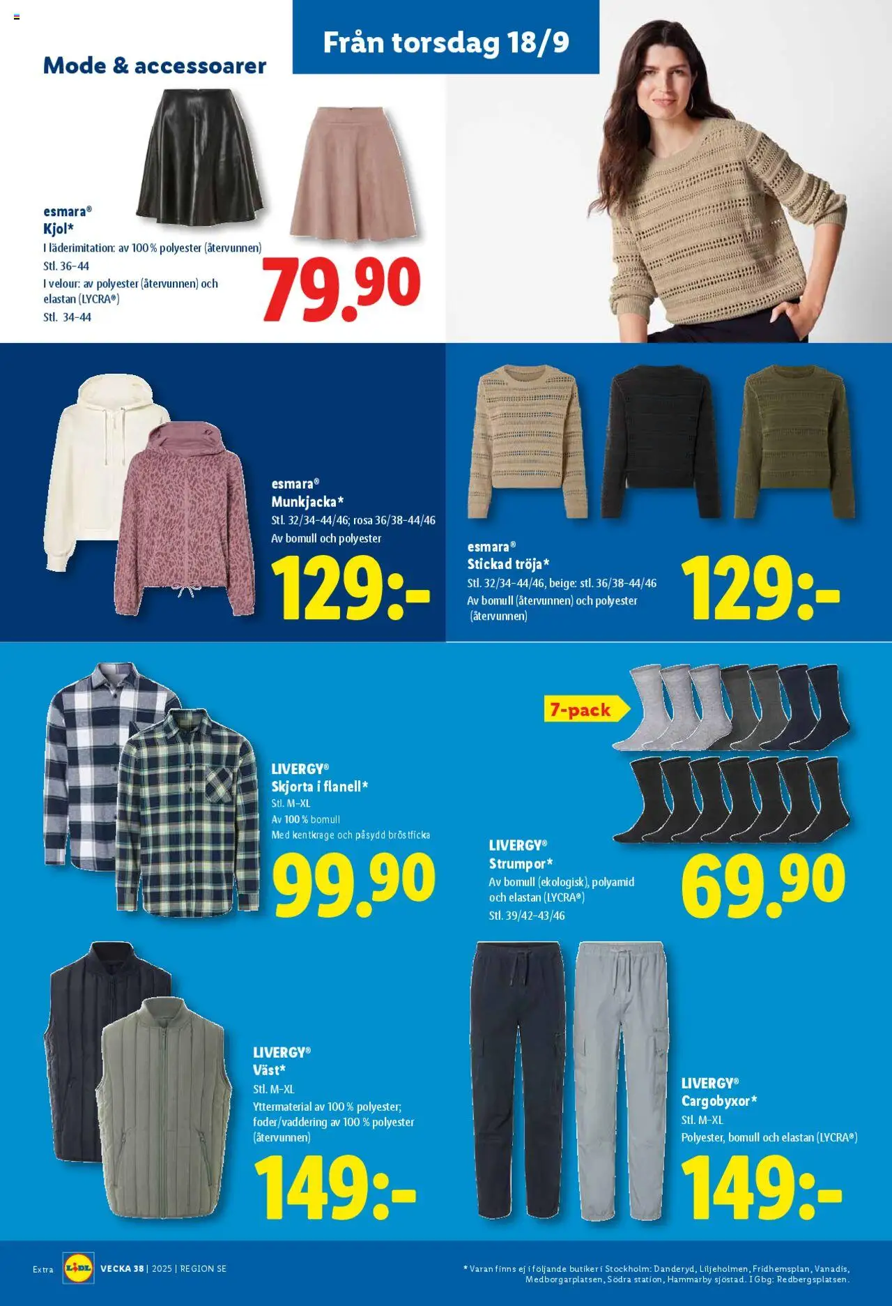 Lidl reklamblad aktuell från 15.09.2025 | Sida: 22 | Produkter: Stickad tröja, Skjorta, Tröja