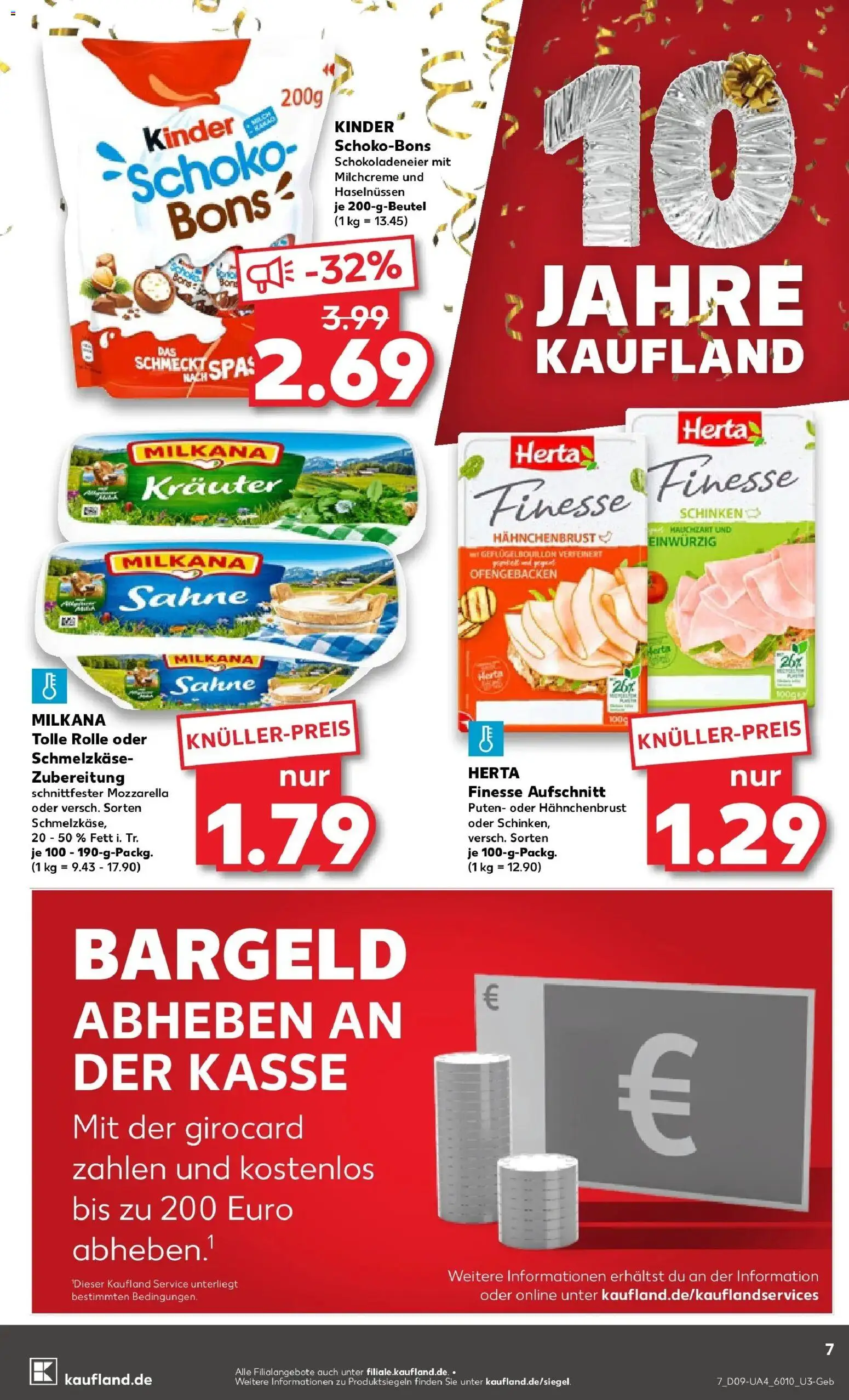 Kaufland prospekt Neusäß	 – gültig ab 26.02.2026 | Seite: 7 | Produkte: Mozzarella, Schinken, Sahne, Herta finesse