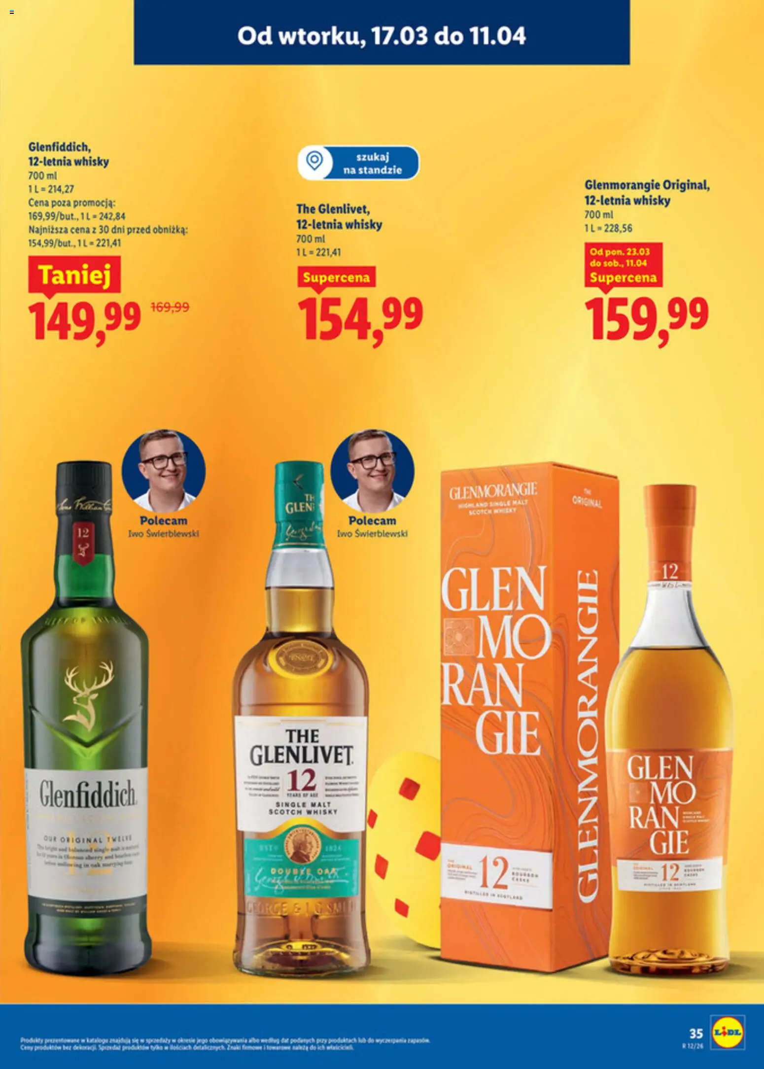 Lidl Katalog alkoholi mocnych i win od 17.03.2026 | Strona: 36 | Produkty: Whisky