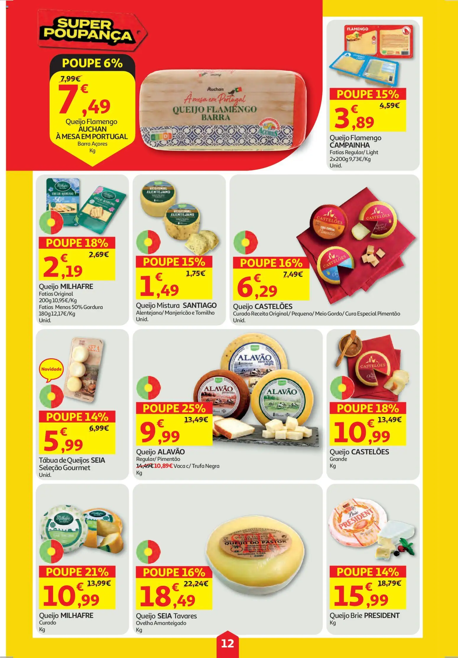 Auchan folheto │ válido de 25.12.2025 | Página: 12 | Produtos: Tábua, Pimenta, Mesa, Queijo