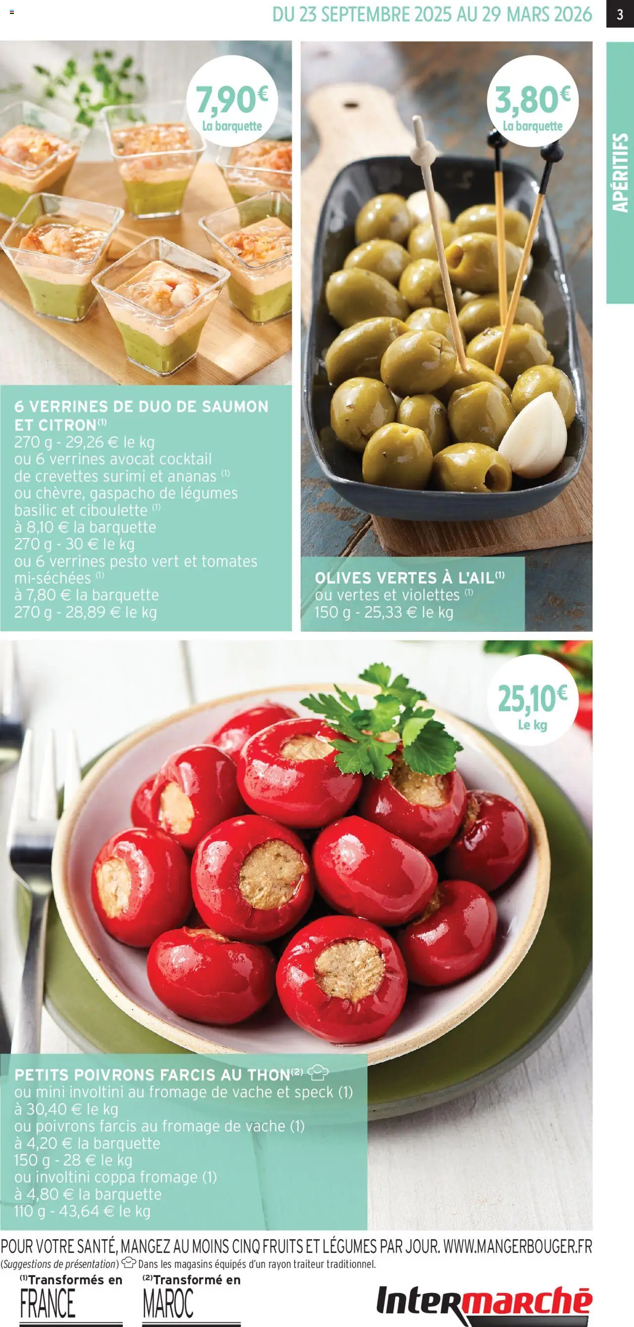 {H1} | Page: 3 | Produits: Citron, Pesto, Pesto vert, Verrines