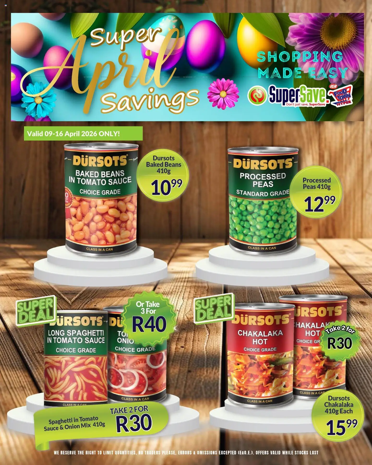 New Super Save catalogue – valid from 09.04.2026 | Page: 20 | Products: Beans, Baked beans, Tomato sauce, Sauce