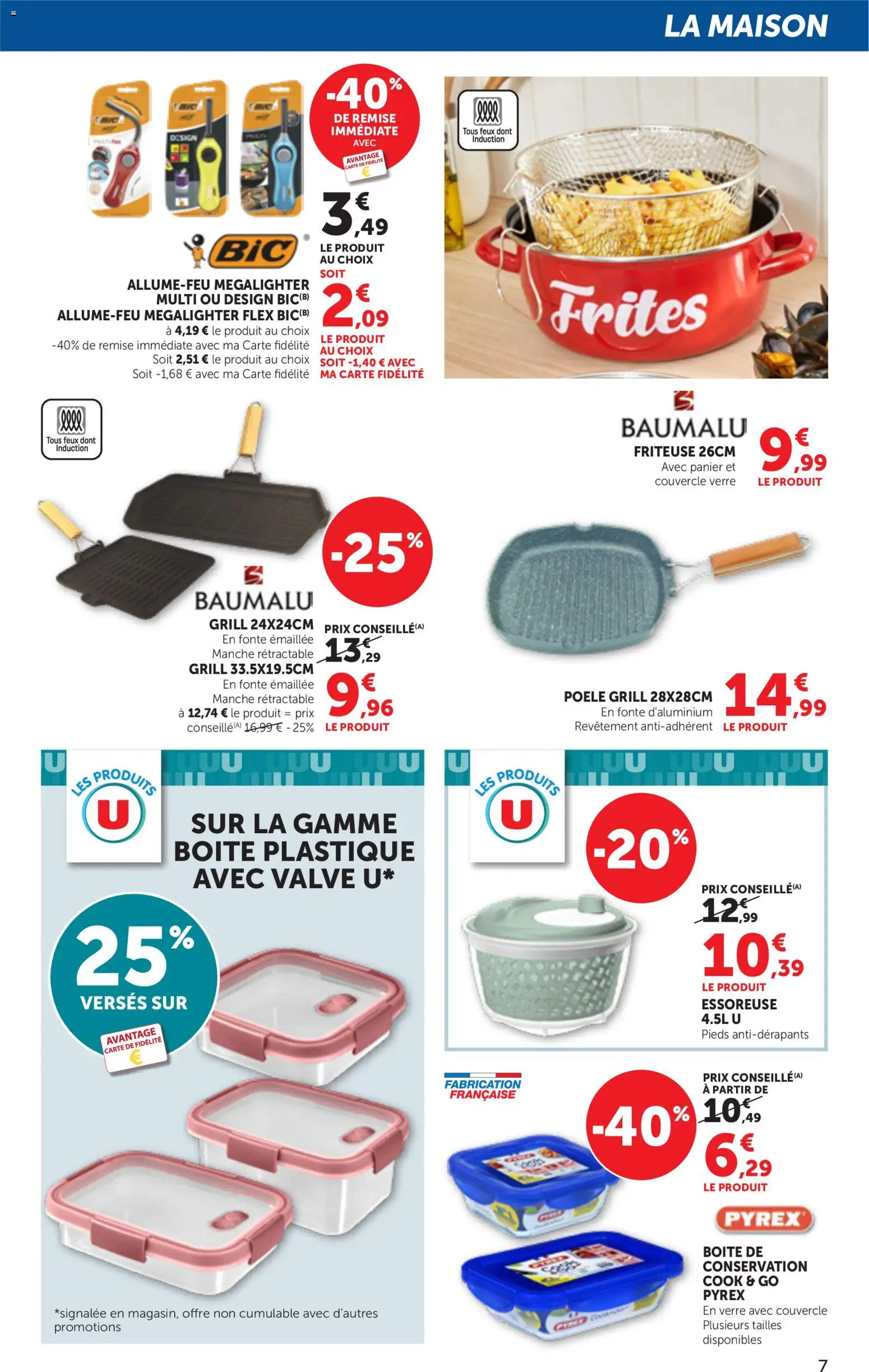 {H1} | Page: 7 | Produits: Poêle, Grill, Friteuse, Frites