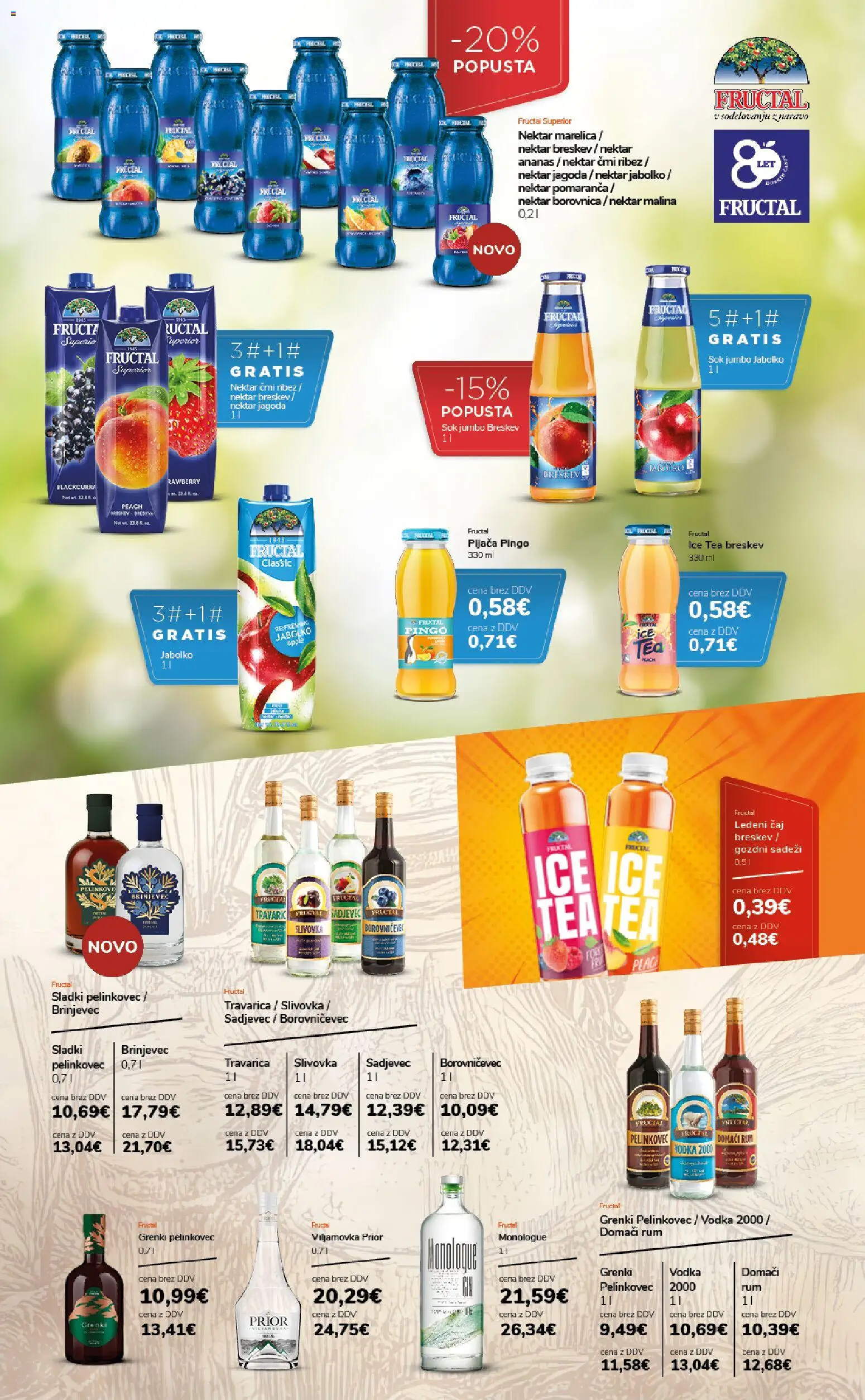 Novi Ahac katalog ponudbe – veljaven od 01.04.2026 | Stran: 16 | Izdelki: Sok, Caj, Ananas, Vodka