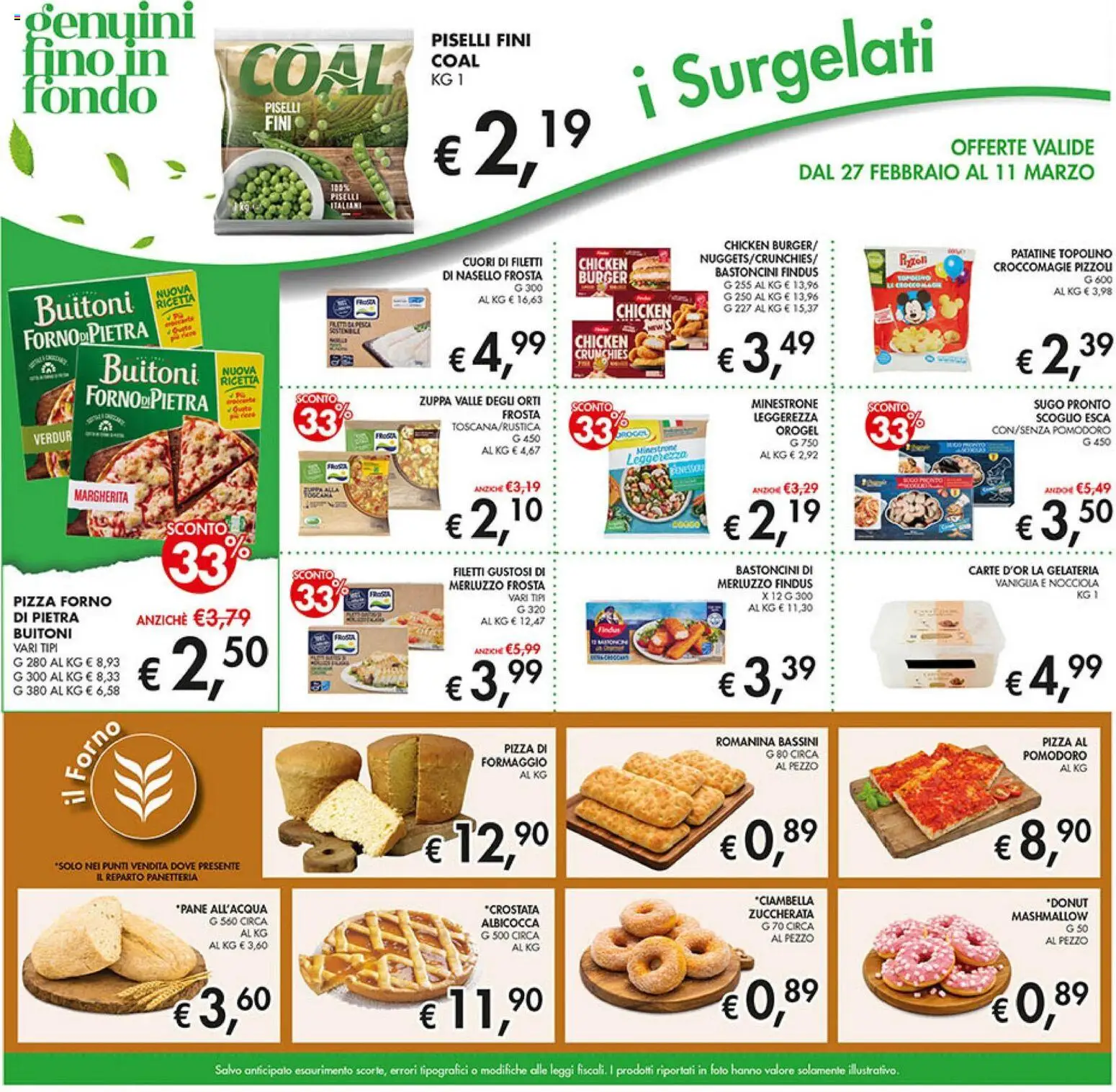 Volantino Coal del 27.02.2026 | Pagina: 9 | Prodotti: Minestrone, Pane, Pomodoro, Il forno