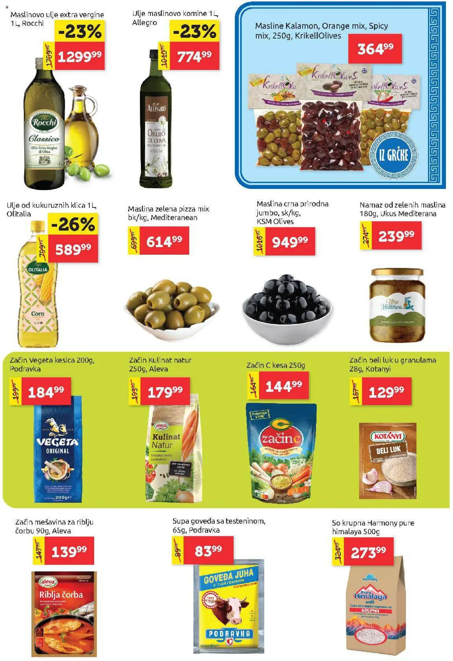 SuperVERO katalog - važi od 05.03.2026 | Strana: 9 | Proizvode: Masline, So, Beli luk, Podravka