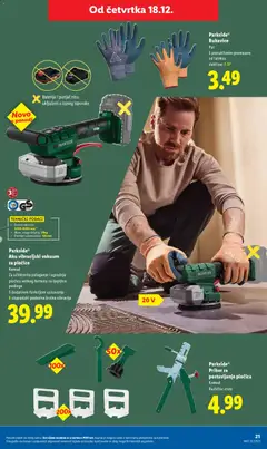 Parkside® Aku vibracijski vakuum za pločice, Komad. Za učinkovito polaganje i ugradnju pločica velikog formata na ljepljive podloge. S dodatnom funkcijom usisavanja. 6-stupanjski podesiva brzina vibracija - Pregled kataloga iz trgovine Lidl, vrijedi od 18.12.2025 | Stranica: 21