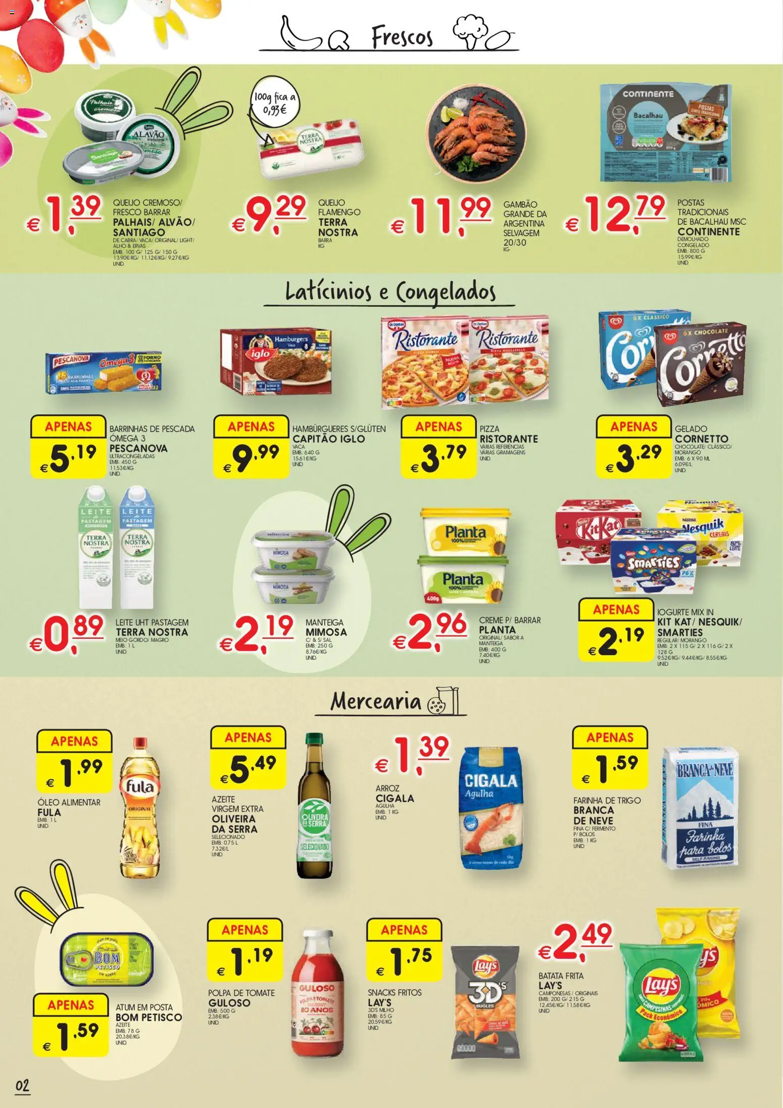 Meu Super folheto Madeira │ válido de 18.03.2026 | Página: 2 | Produtos: Pescada, Queijo, Creme, Milho