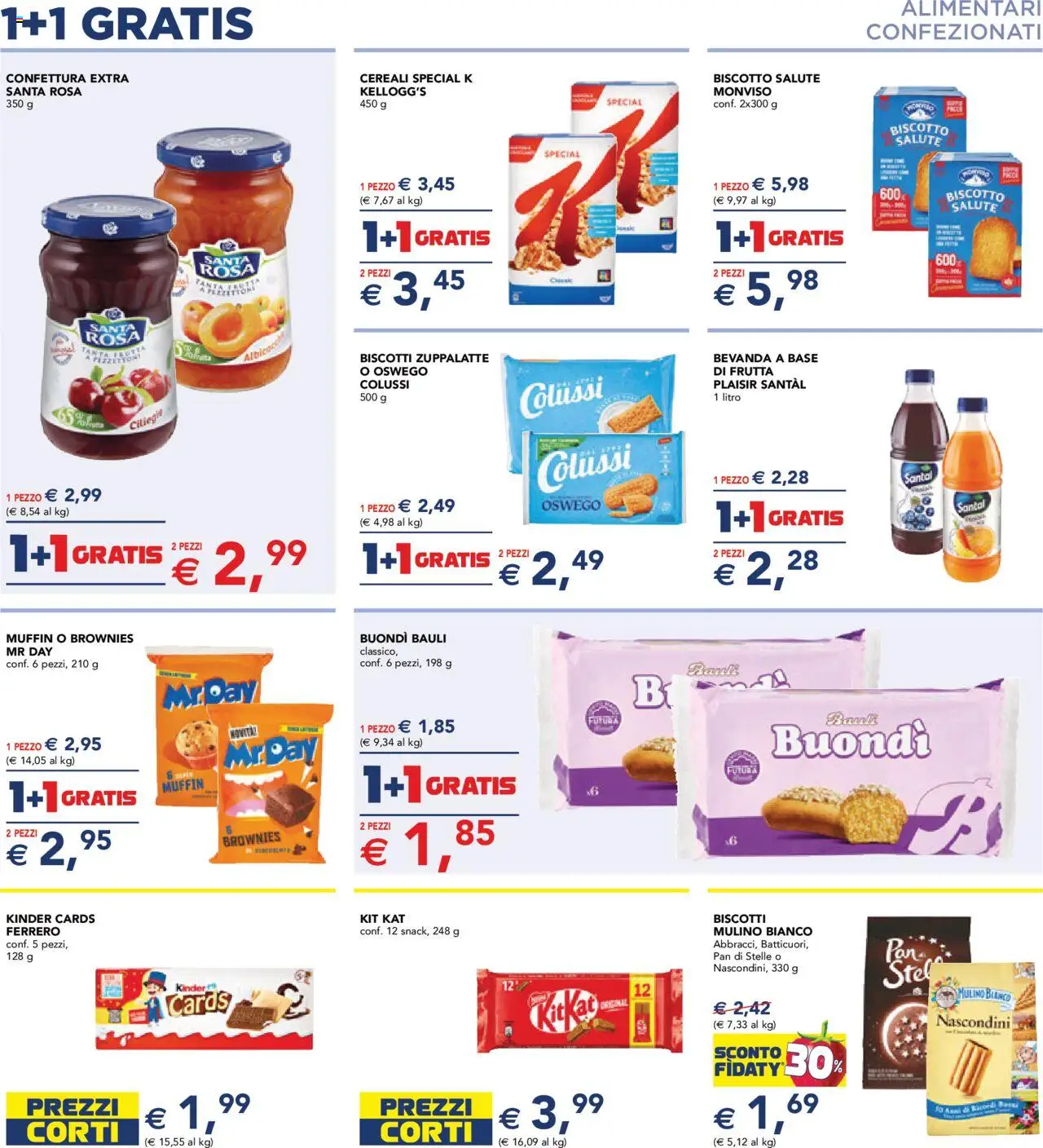 Volantino Esselunga S del 28.08.2025 | Pagina: 7 | Prodotti: Cereali, Biscotti, Muffin, Albicocche
