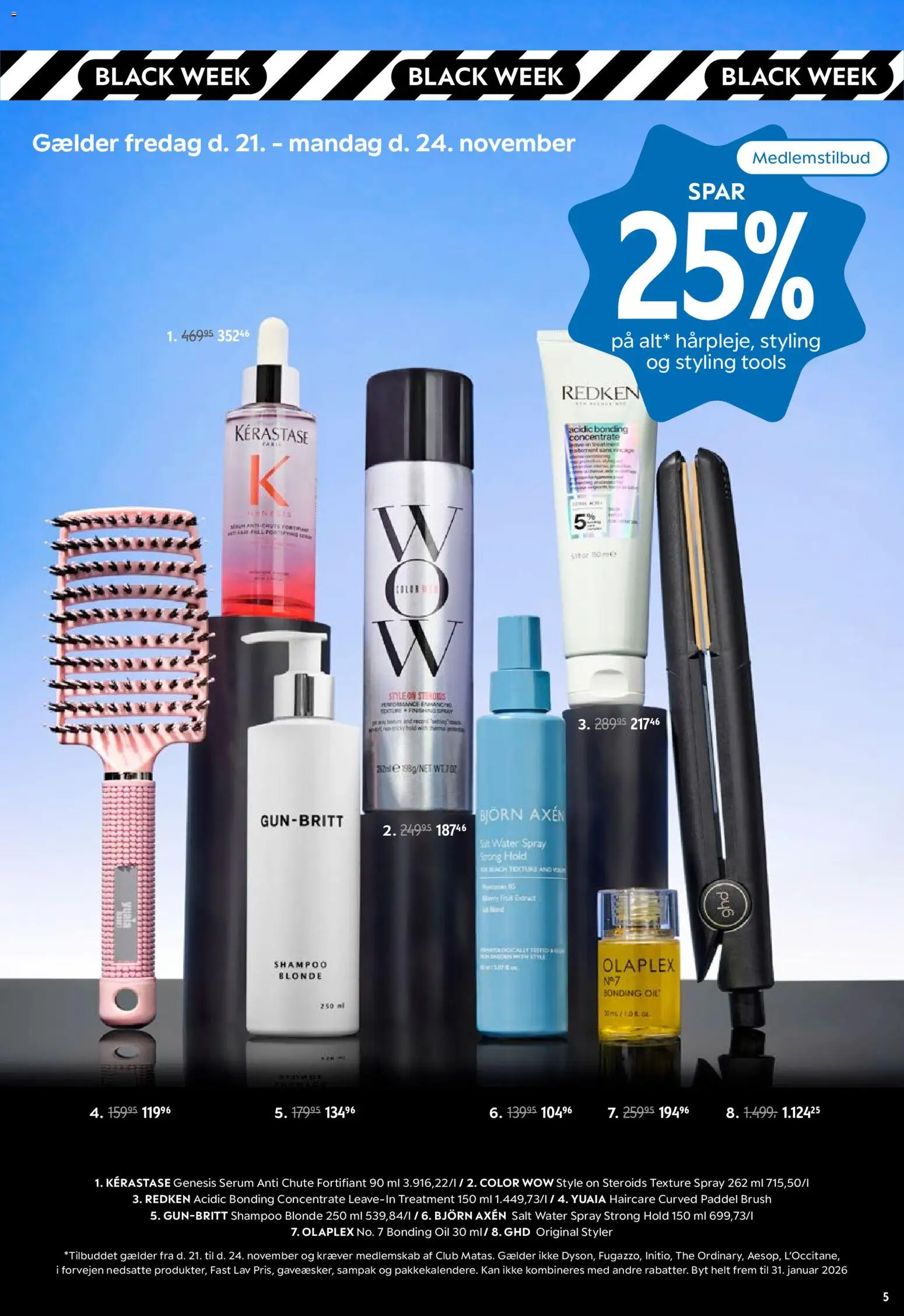 Matas tilbudsavis – gyldig fra 19.11.2025 | Side: 5 | Produkter: Shampoo, Salt