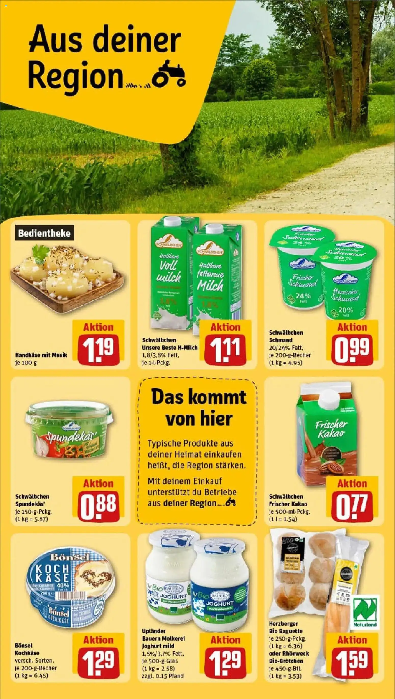 Rewe prospekt Waldbrunn / Fussingen	 – gültig ab 26.01.2026 | Seite: 20 | Produkte: Milch, Käse, Joghurt, Baguette