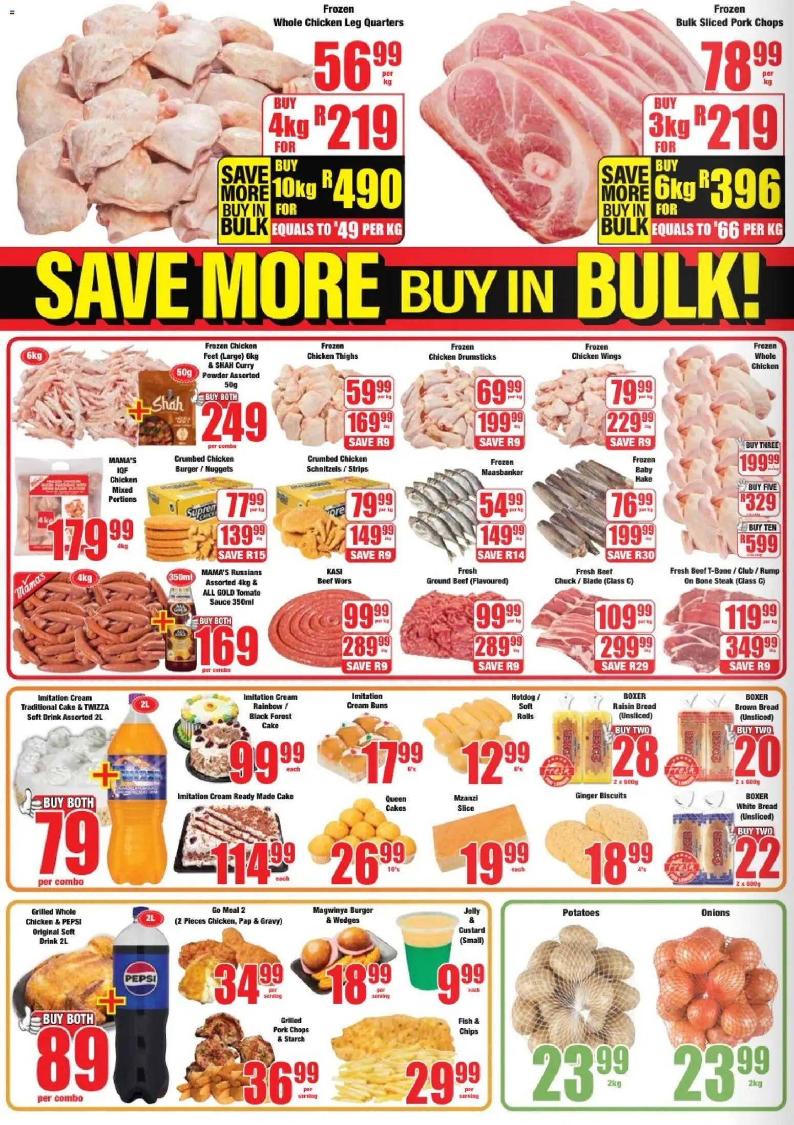 New Boxer catalogue – valid from 10.11.2025 | Page: 2 | Products: Chicken, Cream, Gravy, Onions