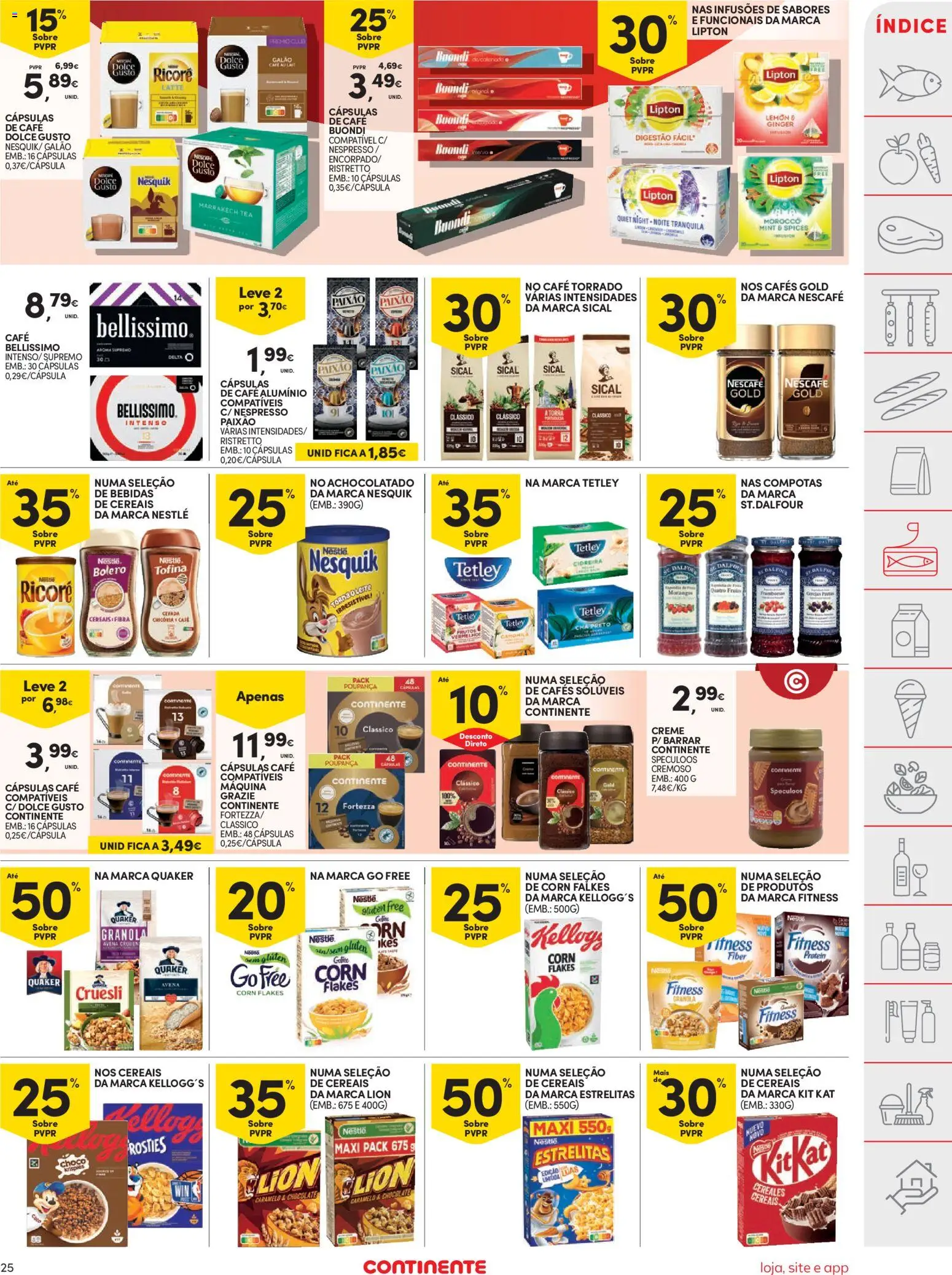 Continente folheto │ válido de 20.01.2026 | Página: 25 | Produtos: Granola, Café, Cereais, Creme