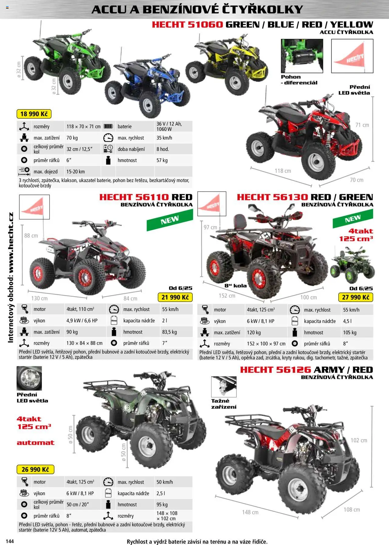 Hecht katalog - Jaro-léto 2025 od 22.04.2025 | Strana: 144 | Produkty: Hecht, Baterie, Kola, LED