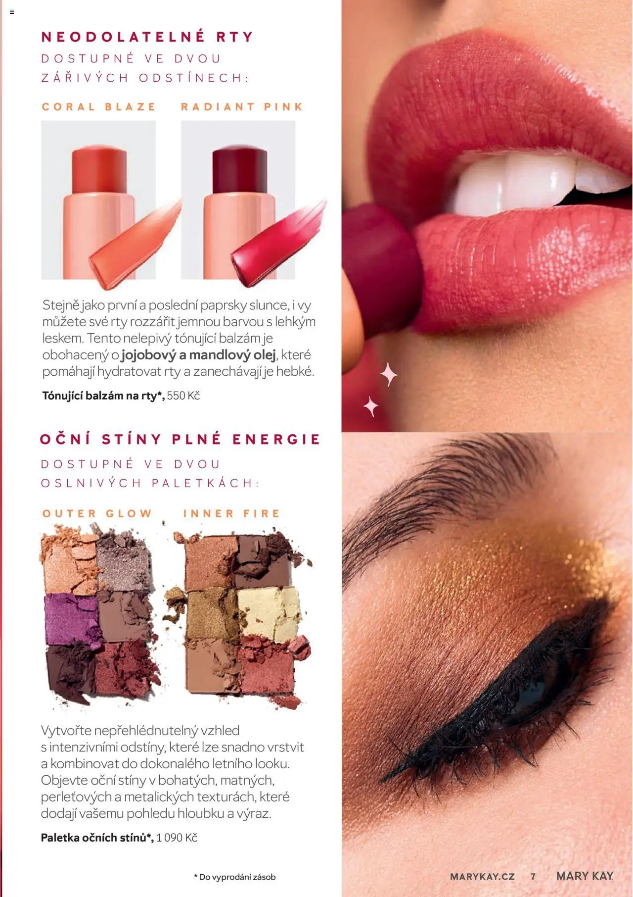 Mary Kay kniha o kráse od 01.07.2025 | Strana: 7 | Produkty: Balzám na rty, Oční stíny