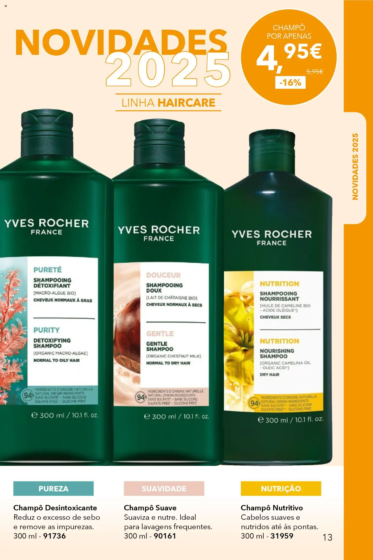 Yves Rocher catálogo 16 │ válido de 17.12.2025 | Página: 13 | Produtos: Shampoo