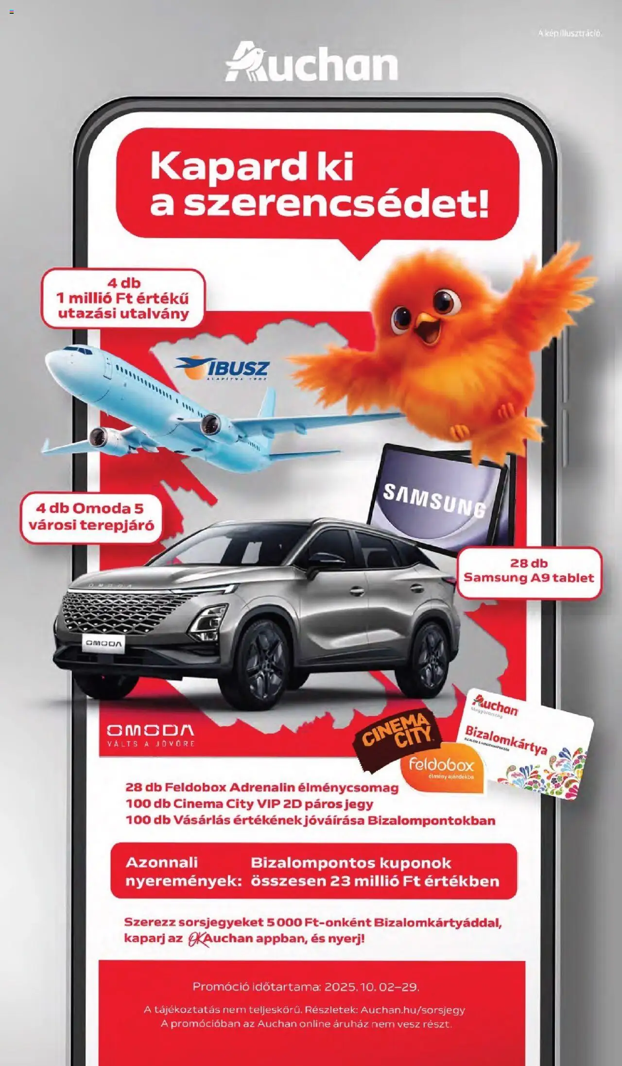 Auchan akciós ujság - amely érvényes a következő dátumtól: 02.10.2025 | Oldal: 18 | Termékek: Tablet, Samsung