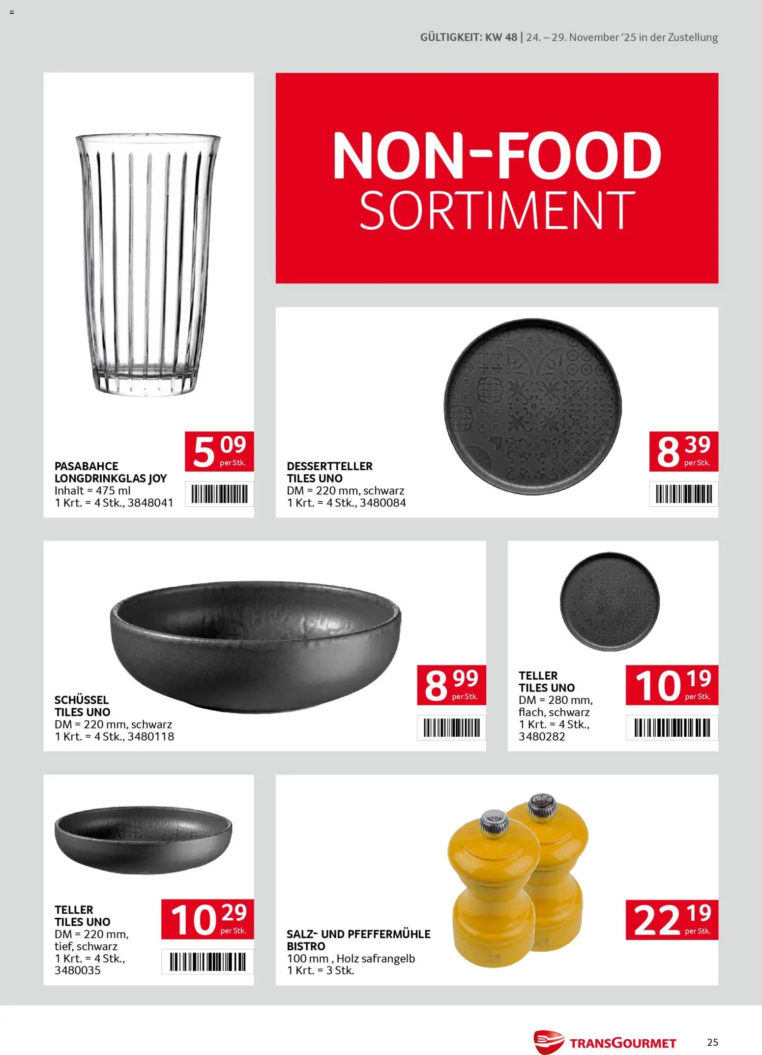 Transgourmet Zustellaktion gültig ab 24.11.2025 | Seite: 25 | Produkte: Salz