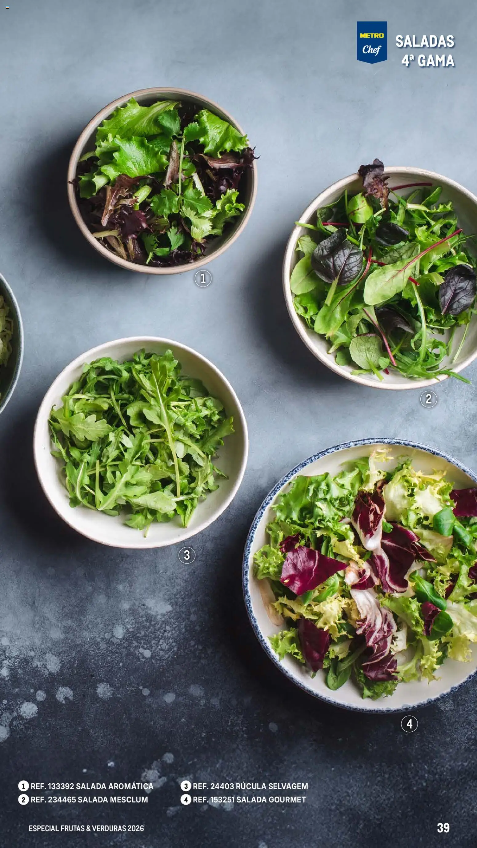 Makro Especial Frutas e Verduras 2026 │ válido de 06.03.2026 | Página: 39 | Produtos: Rúcula, Saladas, Salada