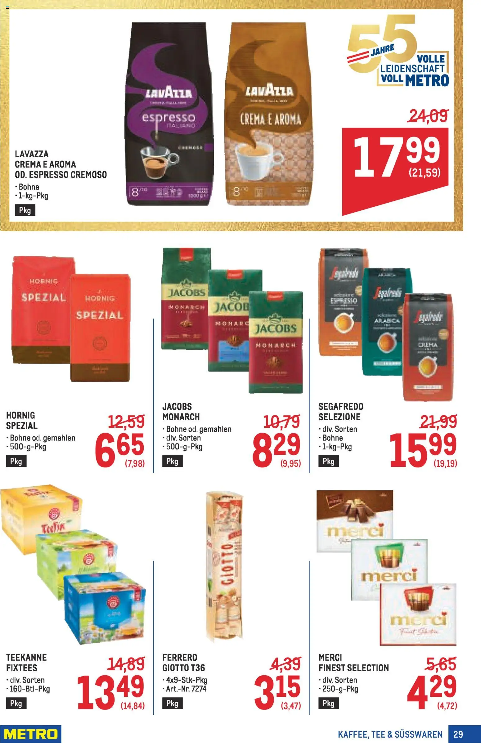 Metro Profi gültig ab 05.03.2026 | Seite: 29 | Produkte: Tee