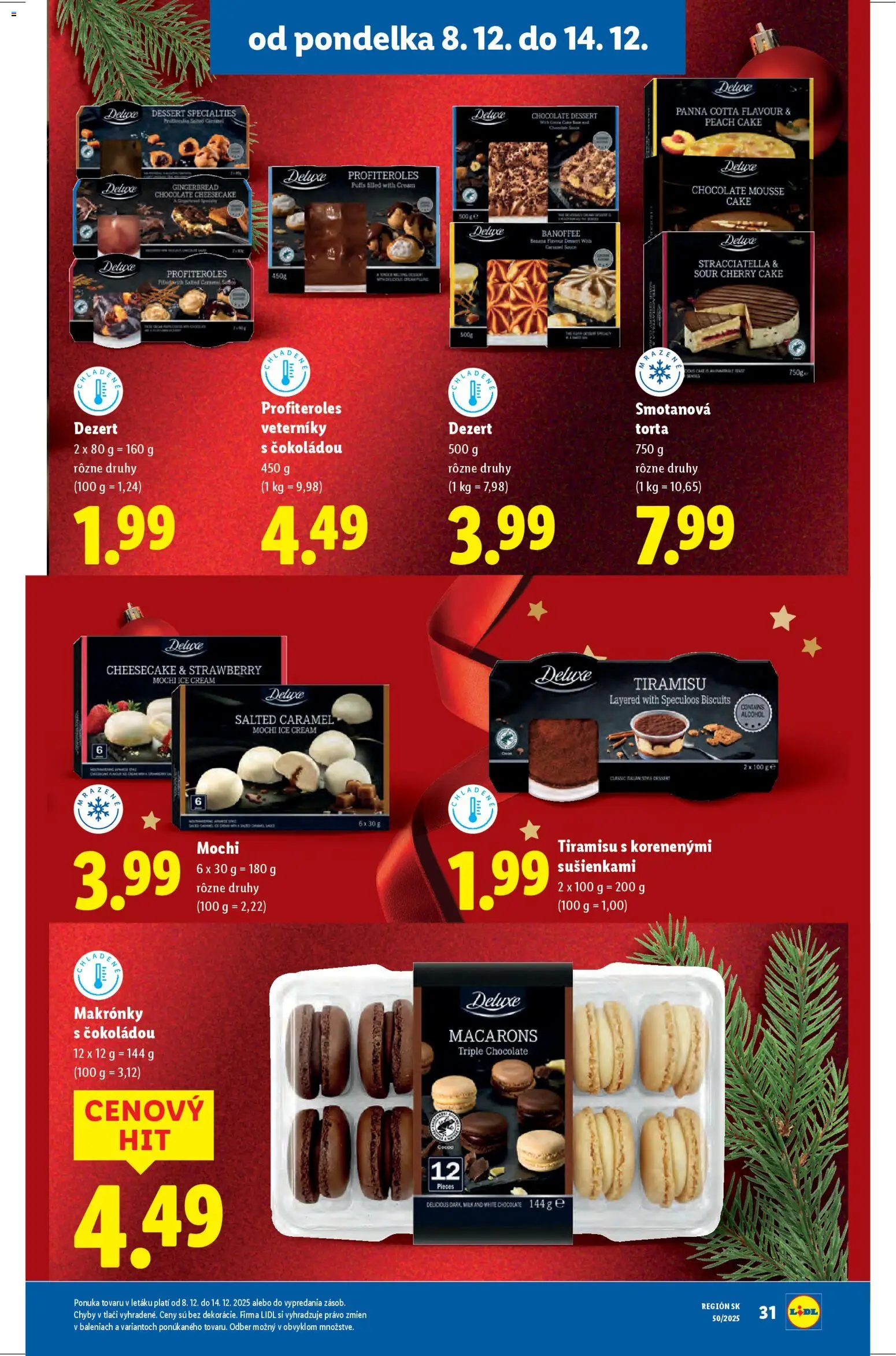 Nové Lidl akcie – leták je platný od 08.12.2025 | Strana: 41 | Produkty: Makronky, Torta