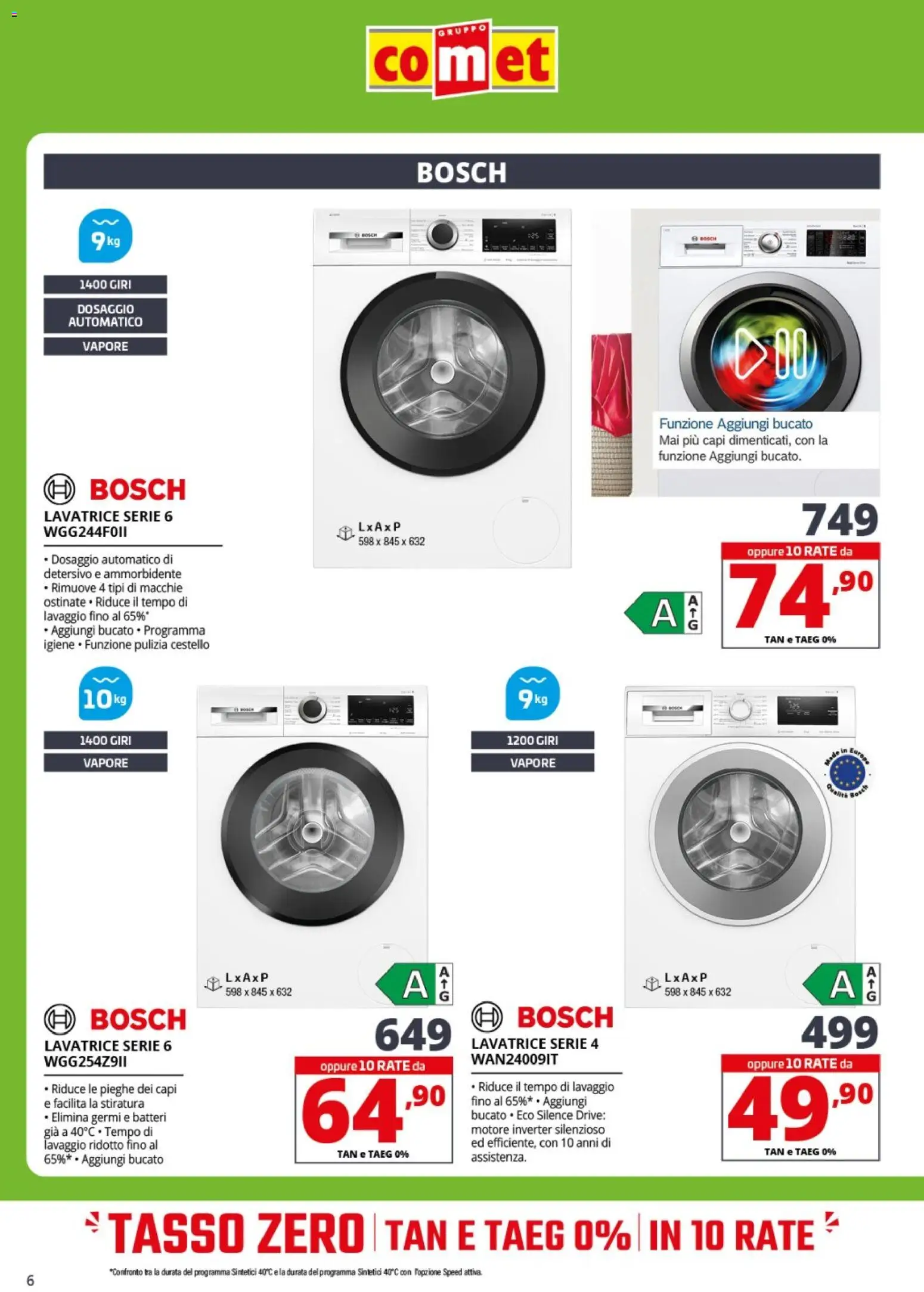 Volantino Comet del 24.02.2026 | Pagina: 6 | Prodotti: Ammorbidente, Lavatrice