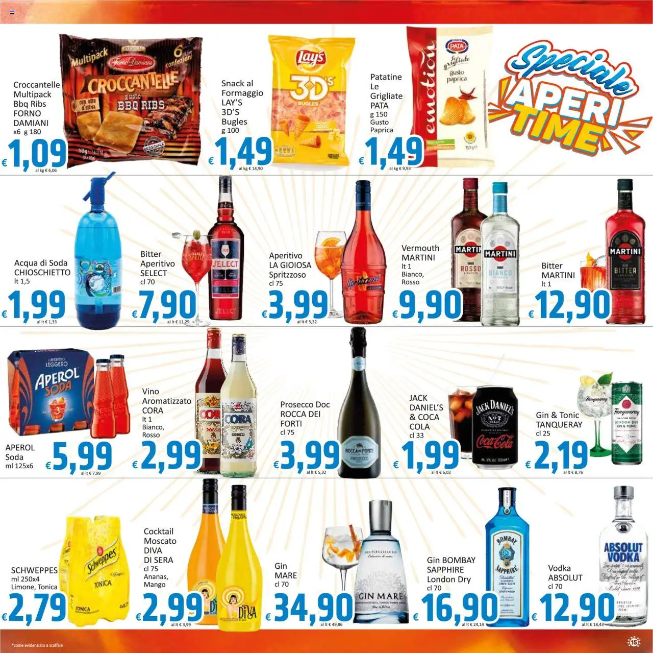 Volantino Paghi Poco del 19.08.2025 | Pagina: 15 | Prodotti: Acqua, Vino, Aperol, Coca Cola