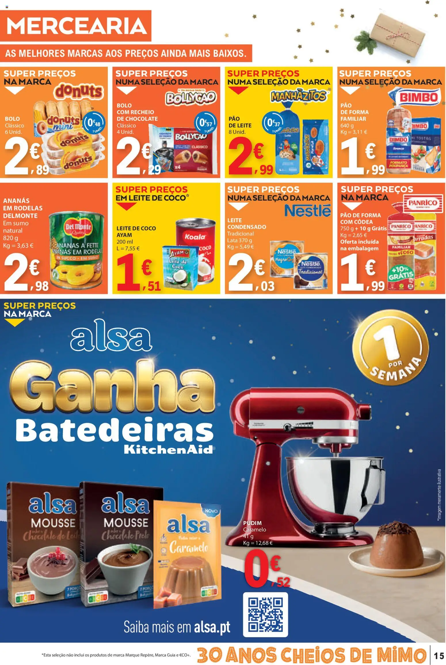 E.Leclerc folheto │ válido de 04.12.2025 | Página: 15 | Produtos: Tostas, Leite, Nestlé, Chocolate