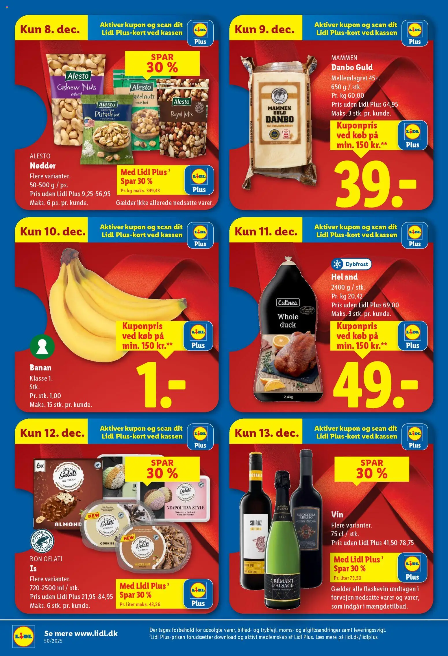 Lidl tilbudsavis – gyldig fra 07.12.2025 | Side: 3 | Produkter: Nødder, Cookies, Søm