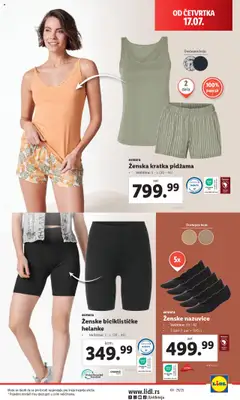 Lidl katalog - važi od 17.07.2025 | Strana: 5 | Proizvode: Pidžama, Helanke