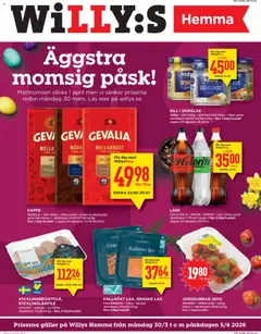 Willys erbjudanden Hemma - Förhandsvisning av reklamblad från butik Willys aktuell från 30.03.2026