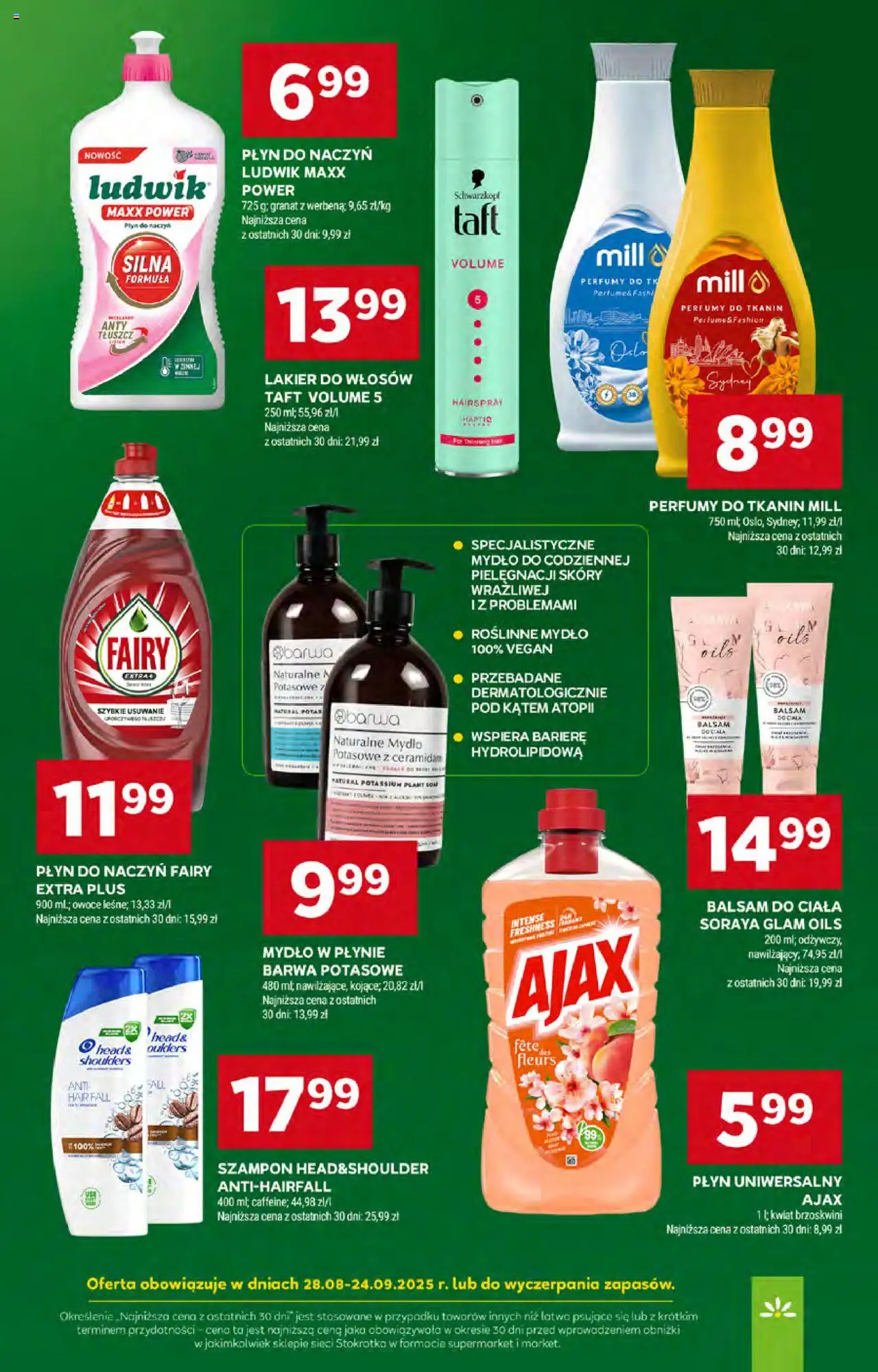 Stokrotka Gazetka od 11.09.2025 | Strona: 46 | Produkty: Płyn do naczyń fairy, Perfumy, Szampon, Mydło