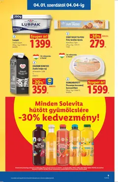 Lurpak, Enyhén sózott, 250 g - amely érvényes a következő dátumtól: 01.04.2026 | Oldal: 9