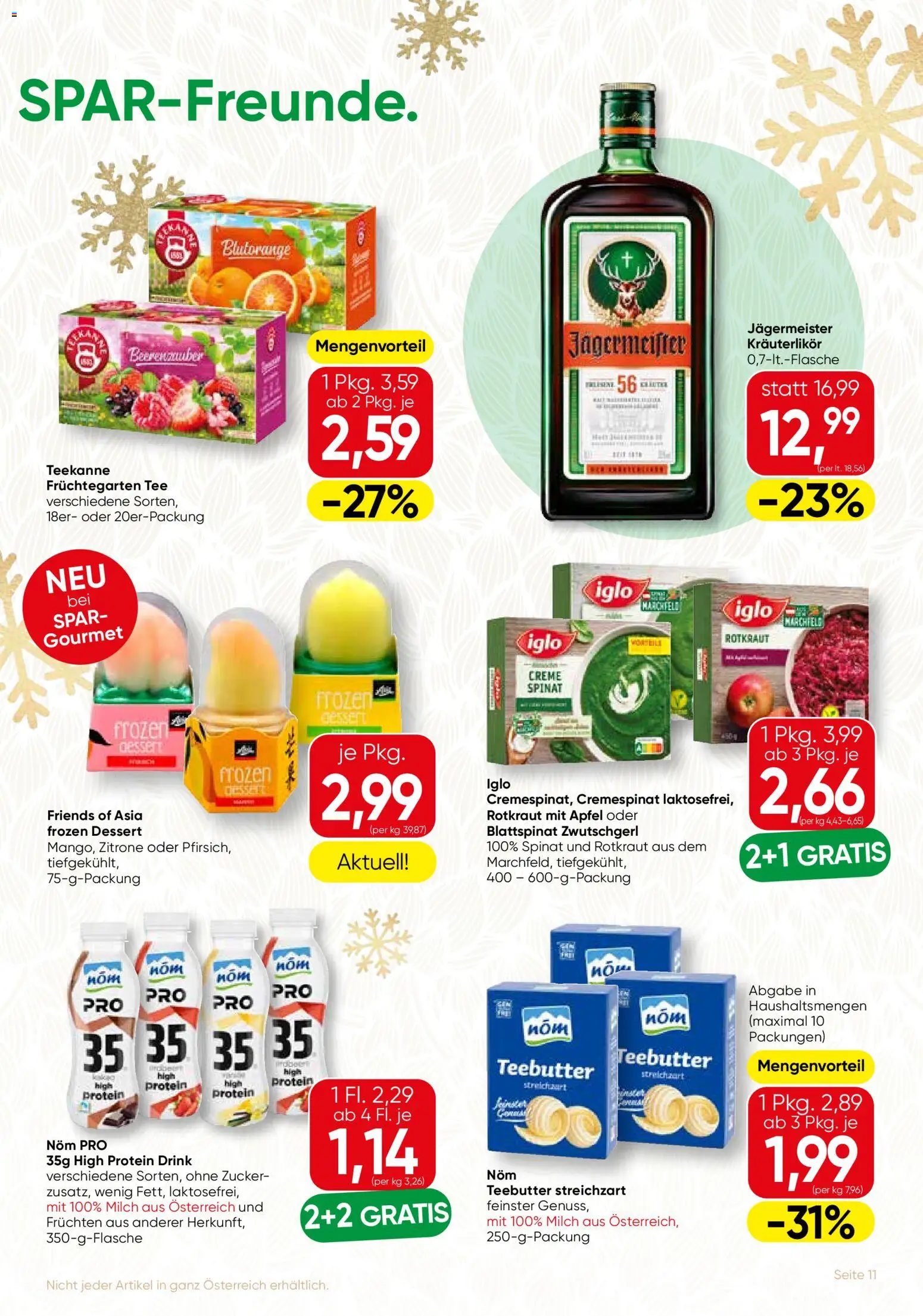 SPAR Gourmet Flugblatt - Burgenland  gültig ab 04.12.2025 | Seite: 11 | Produkte: Zucker, Zitrone, Creme, Äpfel