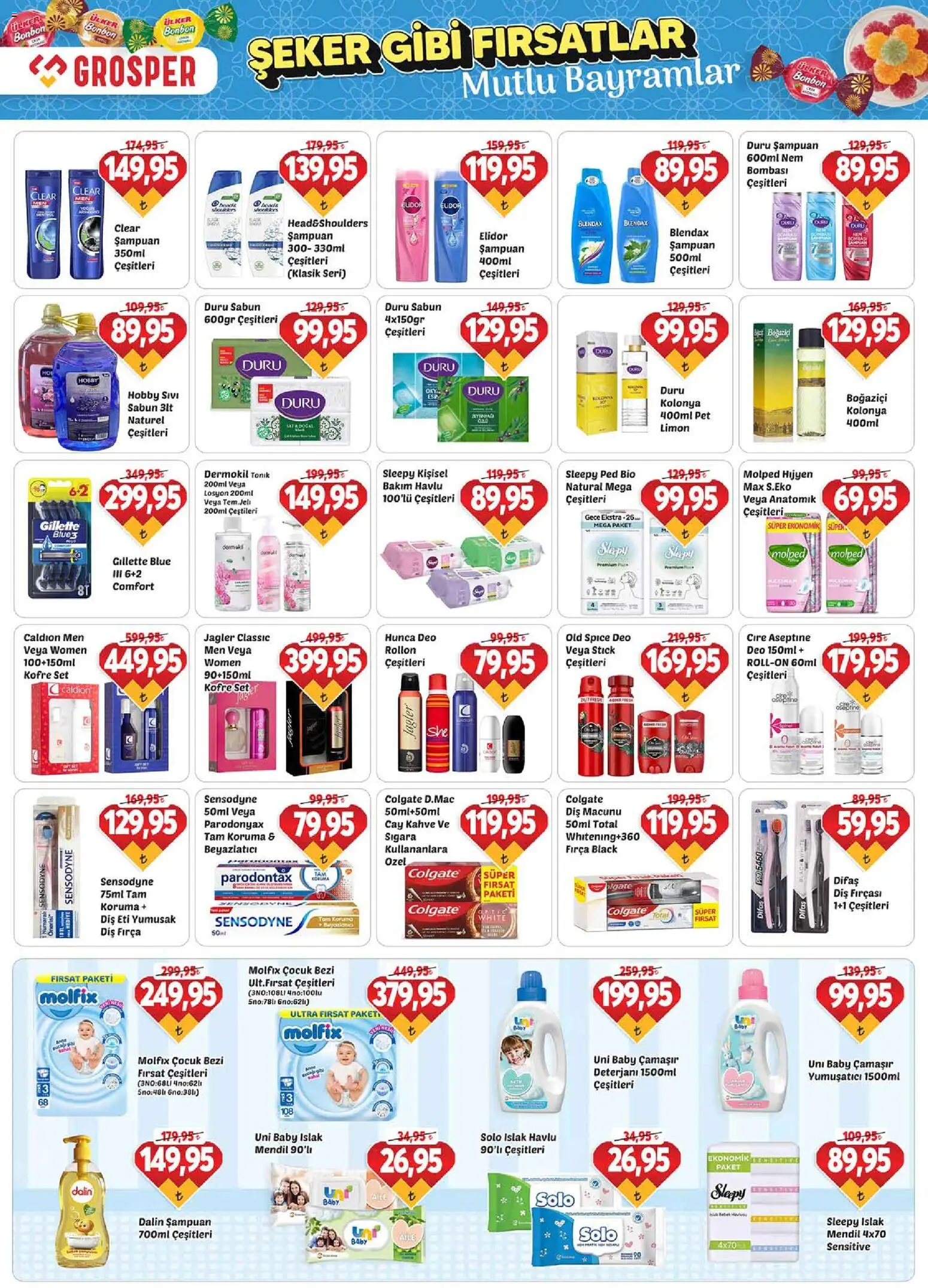 Grosper Katalog - 13.03.2026 tarihinden itibaren geçerlidir | Sayfa: 14 | Ürünler: Mendil, Fırça, Yumuşatıcı, Kahve