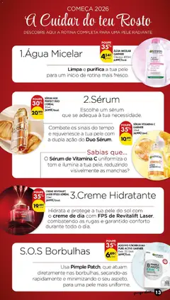 Pré-visualização Água Micelar, Clássica 400ml válido de 16.12.2025 | Página: 13 | Produtos: Agua, Sérum, Vitamina c, Creme
