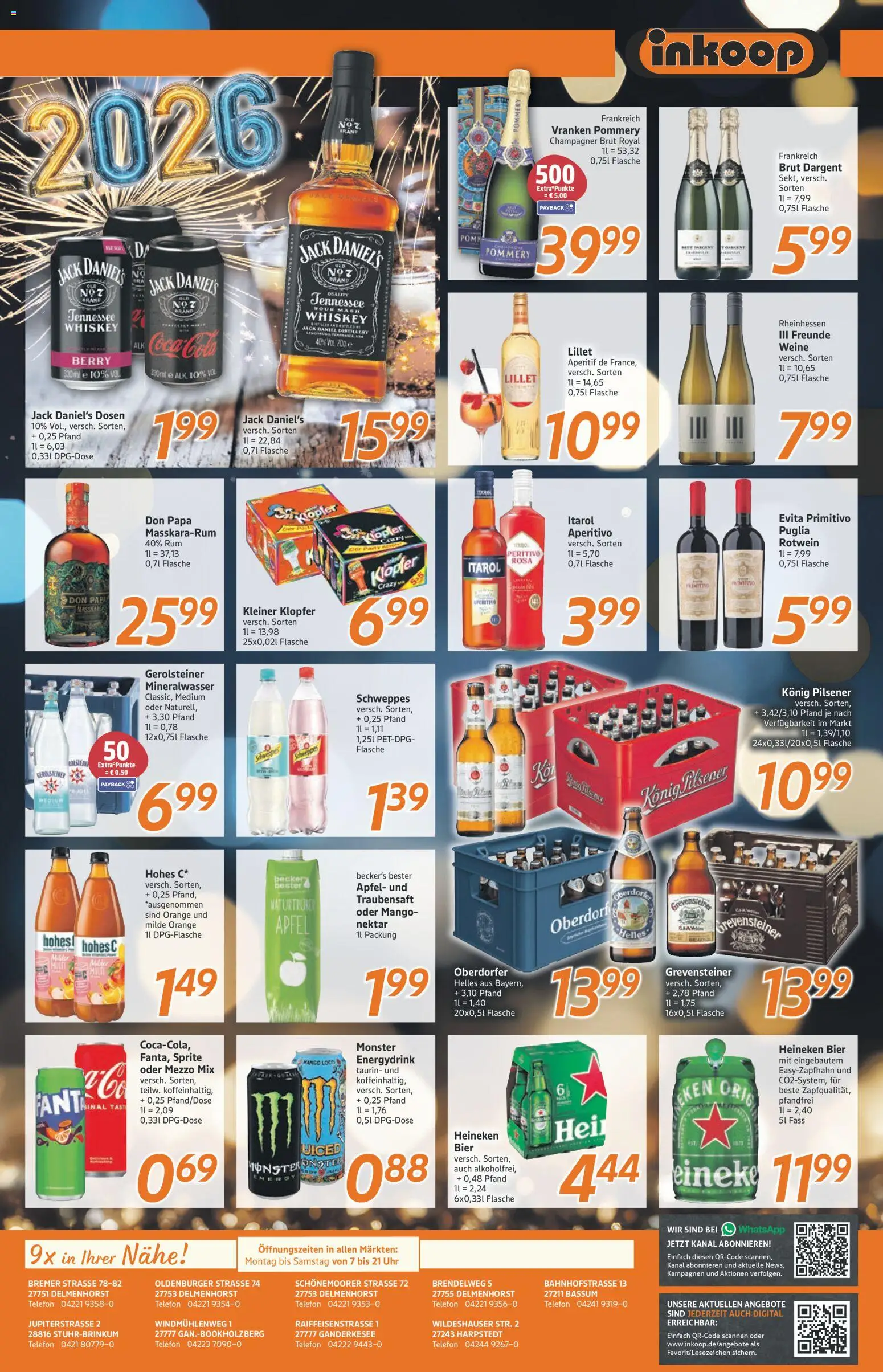 Inkoop Prospekt – gültig ab 29.12.2025 | Seite: 7 | Produkte: Rotwein, Bree, Heineken, Gerolsteiner