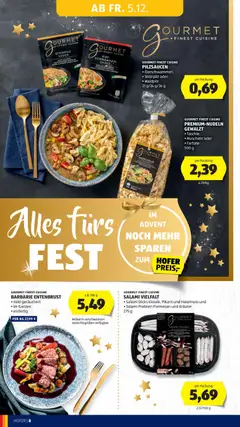 Hofer Flugblatt ab 05.12.2025 gültig | Seite: 14 | Produkte: Eier, Salami