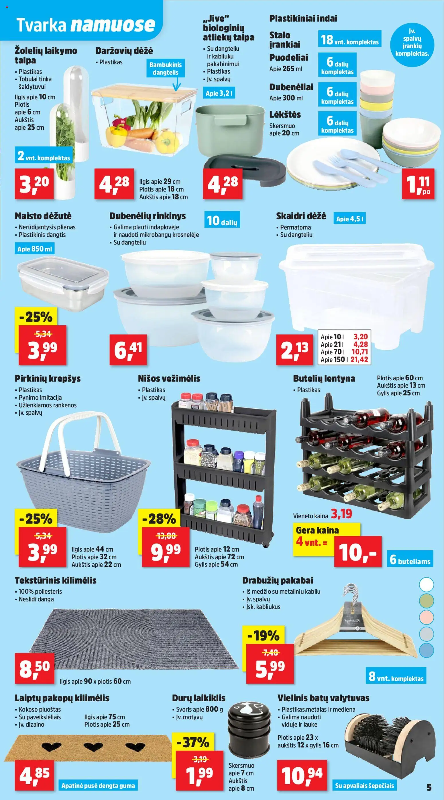 Thomas Philipps akcijos nuo 19.01.2026 | Puslapis: 5 | Prekių: Kilimėlis, Lentyna, Dėžė, Krepšys