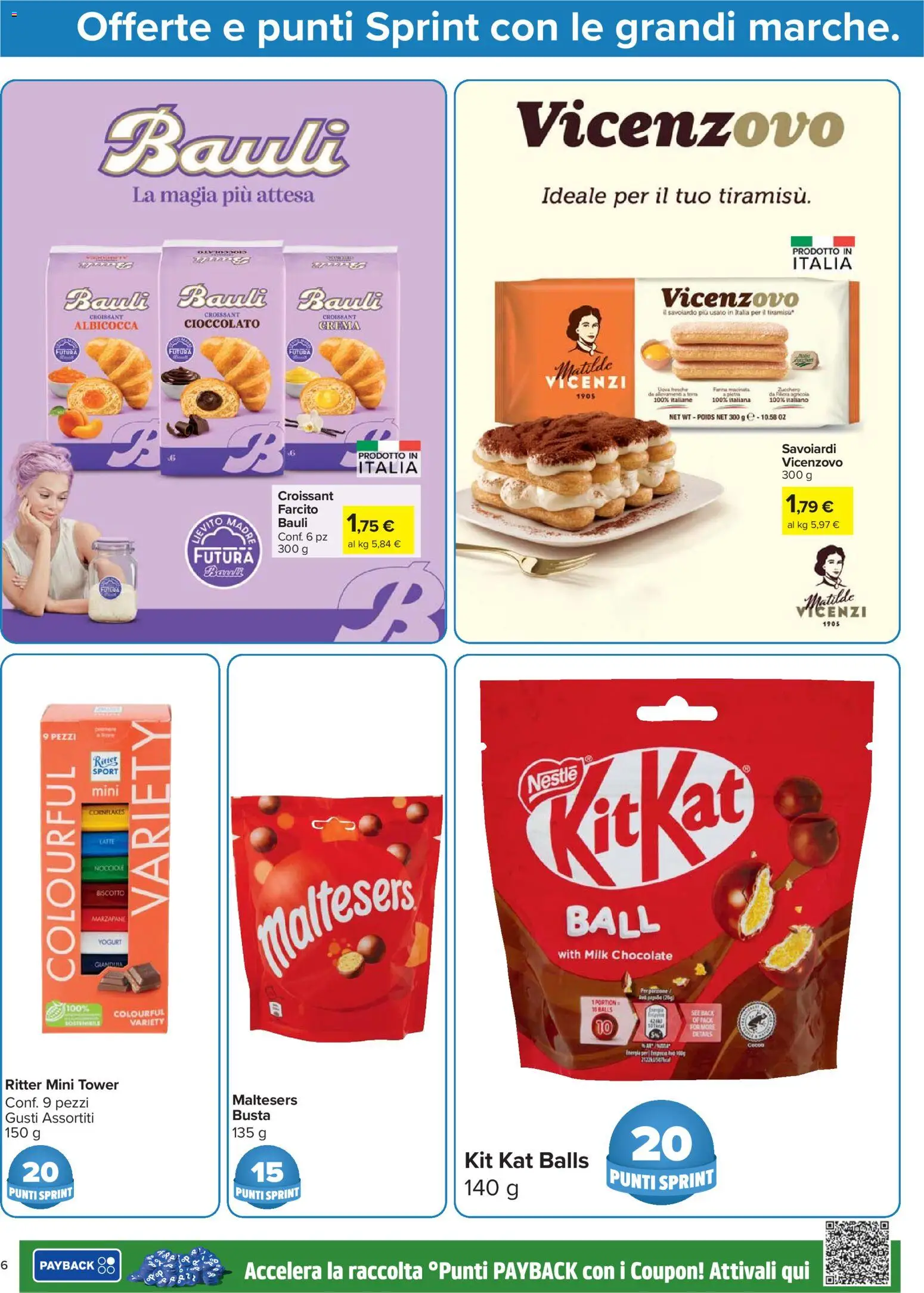 Volantino Carrefour del 24.03.2026 | Pagina: 6 | Prodotti: Crema, Yogurt, Cioccolato, Savoiardi