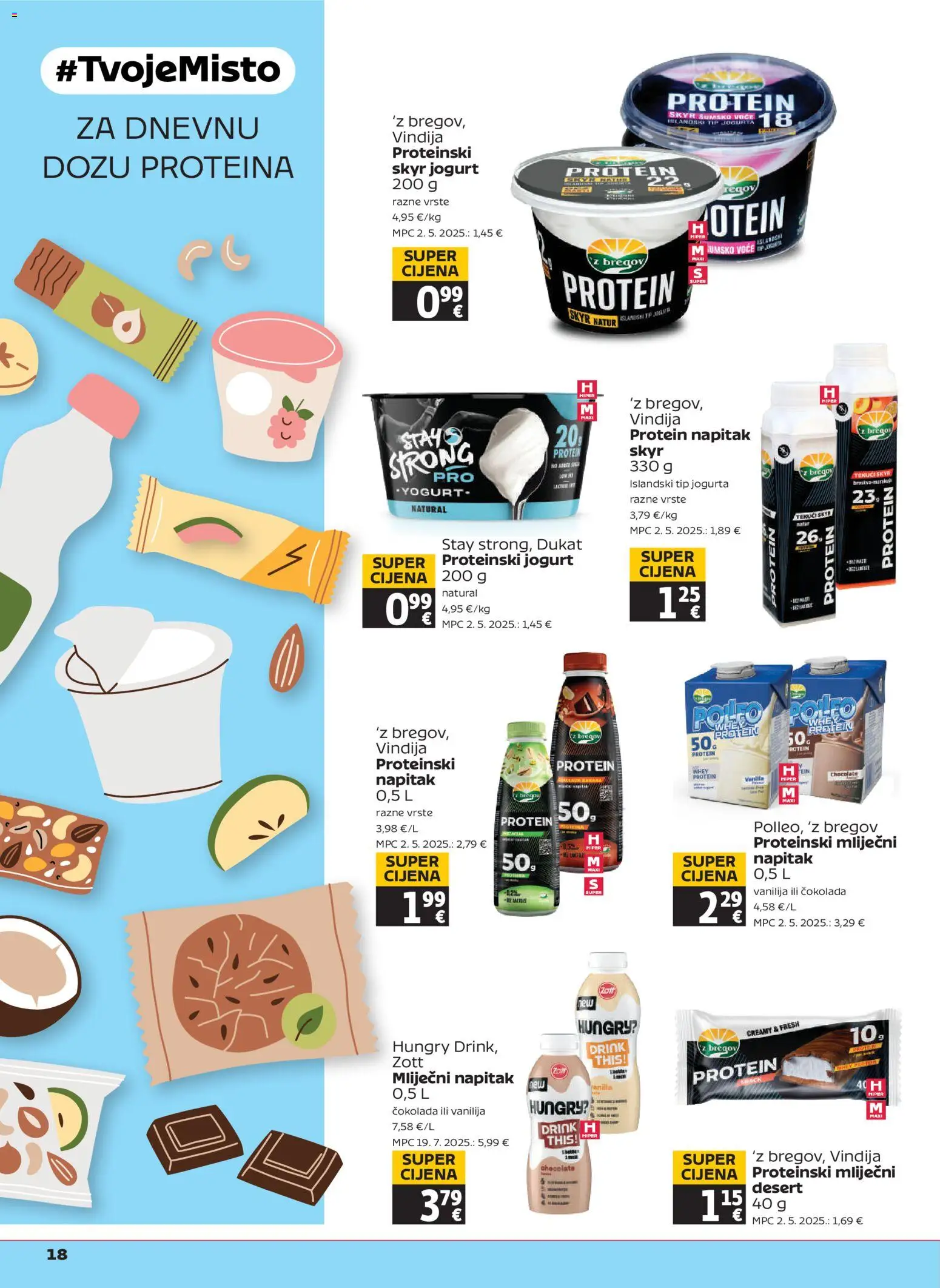 Tommy katalog | vrijedi od 23.04.2026 | Stranica: 18 | Proizvodi: Vindija, Šumsko voće, Čokolada, Voće